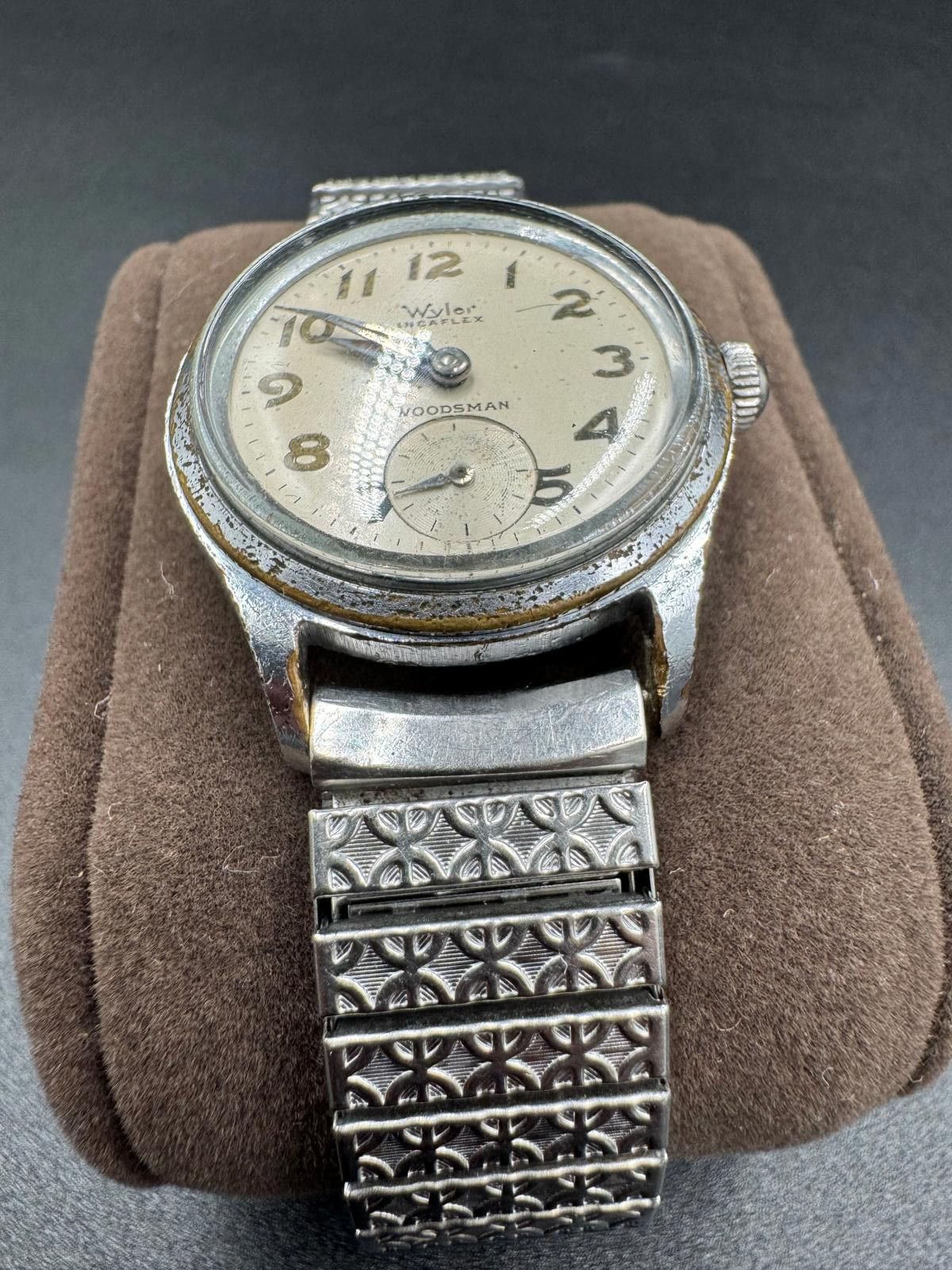 Other Vintage Wyler Incaflex Woodsman Swiss Manual Wind SubSeconds Size ONE SIZE - 7 Thumbnail