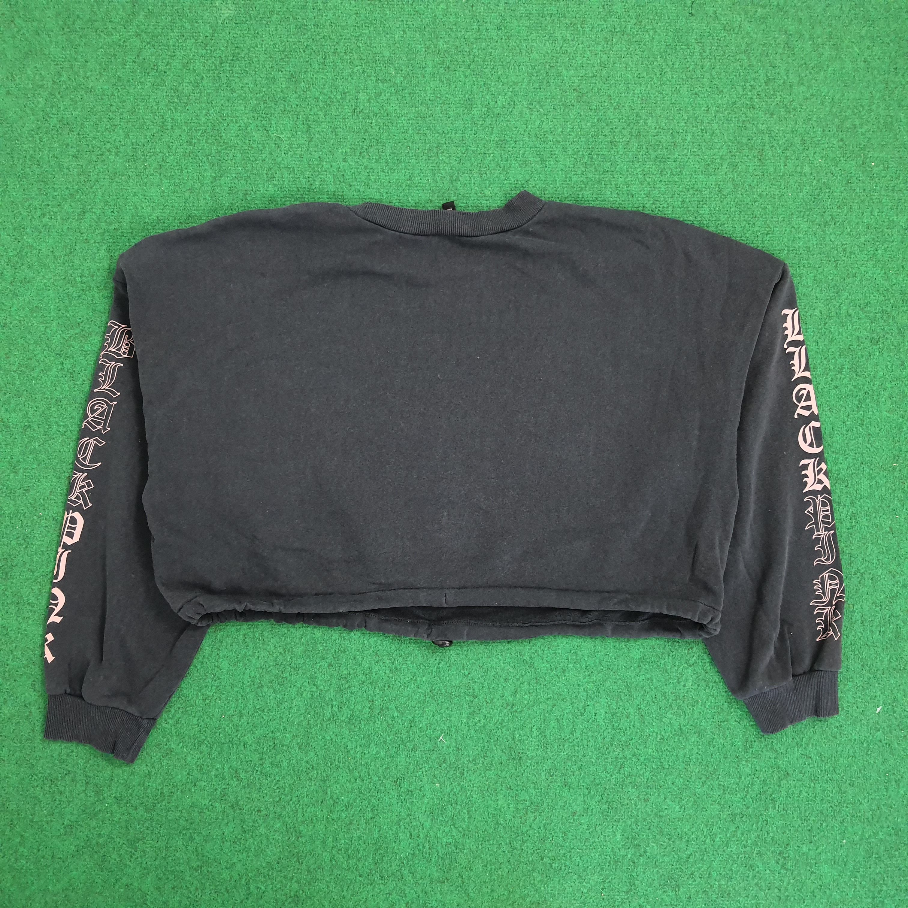 Band Tees × Japanese Brand Vintage Black Pink Kpop Girl Group Crop Top Swetashirt Size L / US 10 / IT 46 - 3 Thumbnail