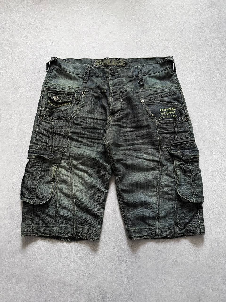 Japanese Brand Vintage 883Police Y2k Crazy Shorts Size US 34 / EU 50 - 1 Thumbnail