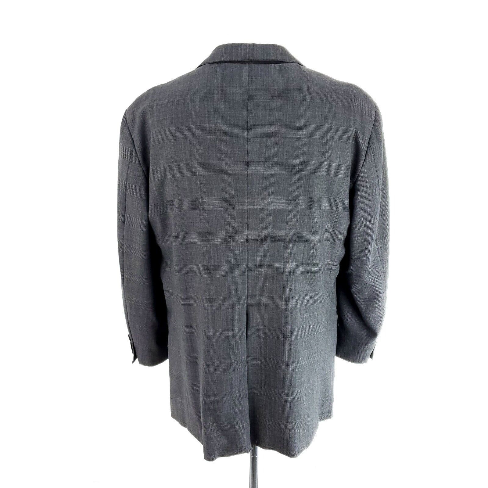 Southwick Southwick Wool 2 Button Blazer 42R Gray Plaid W/ Brown Teal Size 42R - 5 Thumbnail