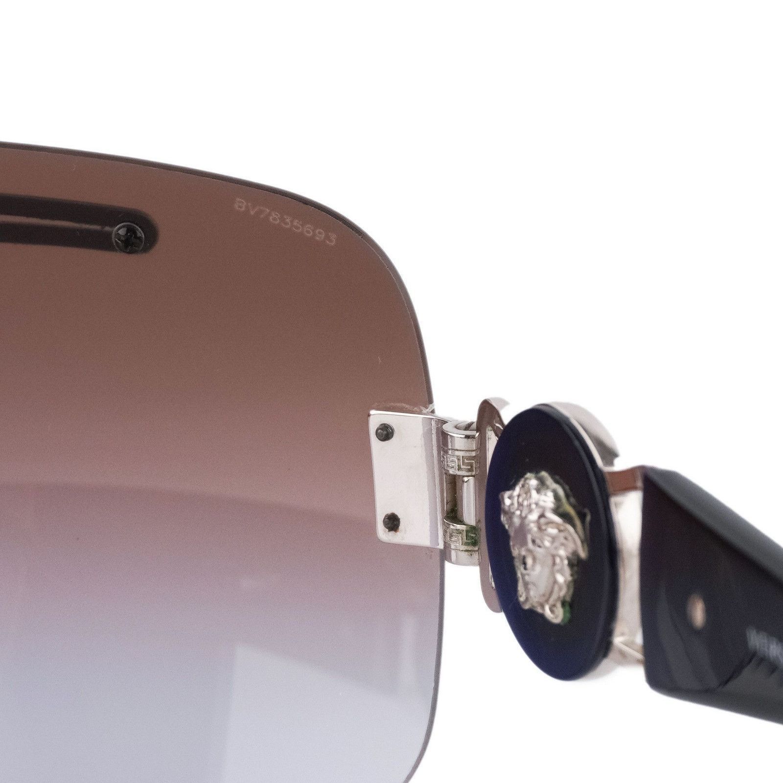 Versace Versace Medusa Logo Rimless Gradient Shiled Mask Sunglasses Size ONE SIZE - 6 Thumbnail