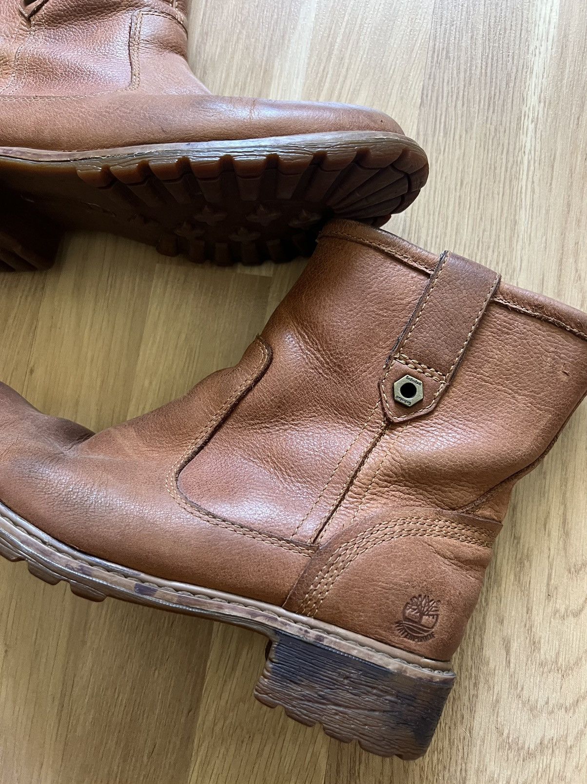 Timberland × Vintage Vintage Timberland cowboy leather boots as98 style 90s brown Size US 7 / EU 40 - 4 Thumbnail