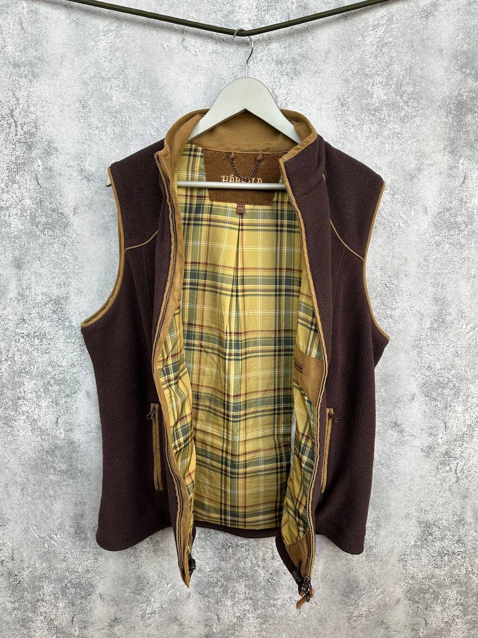 Other Harkila Polartec Fleece Vest Full Zip Brown Hunting Outdoor Size US XXL / EU 58 / 5 - 2 Thumbnail