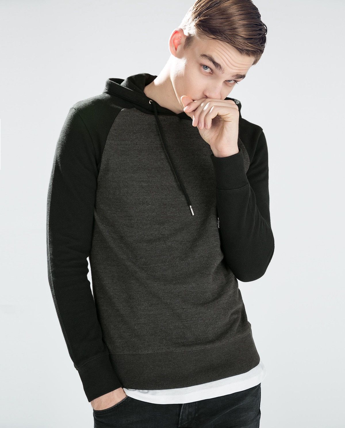 Zara Zara Man Thermal Knit Pullover Hoodie Size US M / EU 48-50 / 2 - 5 Thumbnail