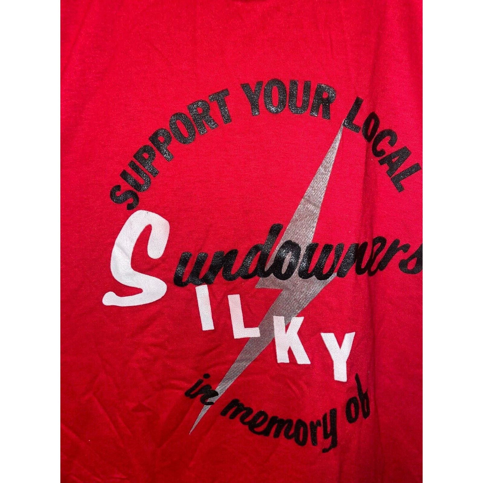 Jerzees Vintage Sundowners Shirt Support Your Local Silky Tee 80s M Size US M / EU 48-50 / 2 - 6 Thumbnail