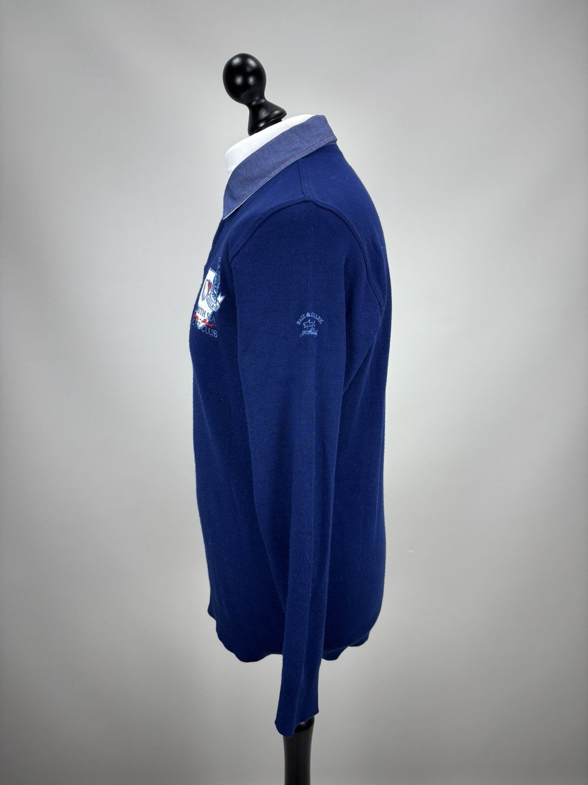Paul & Shark Mens sweater rugby Paul Shark Size L Color Blue Size US L / EU 52-54 / 3 - 8 Thumbnail
