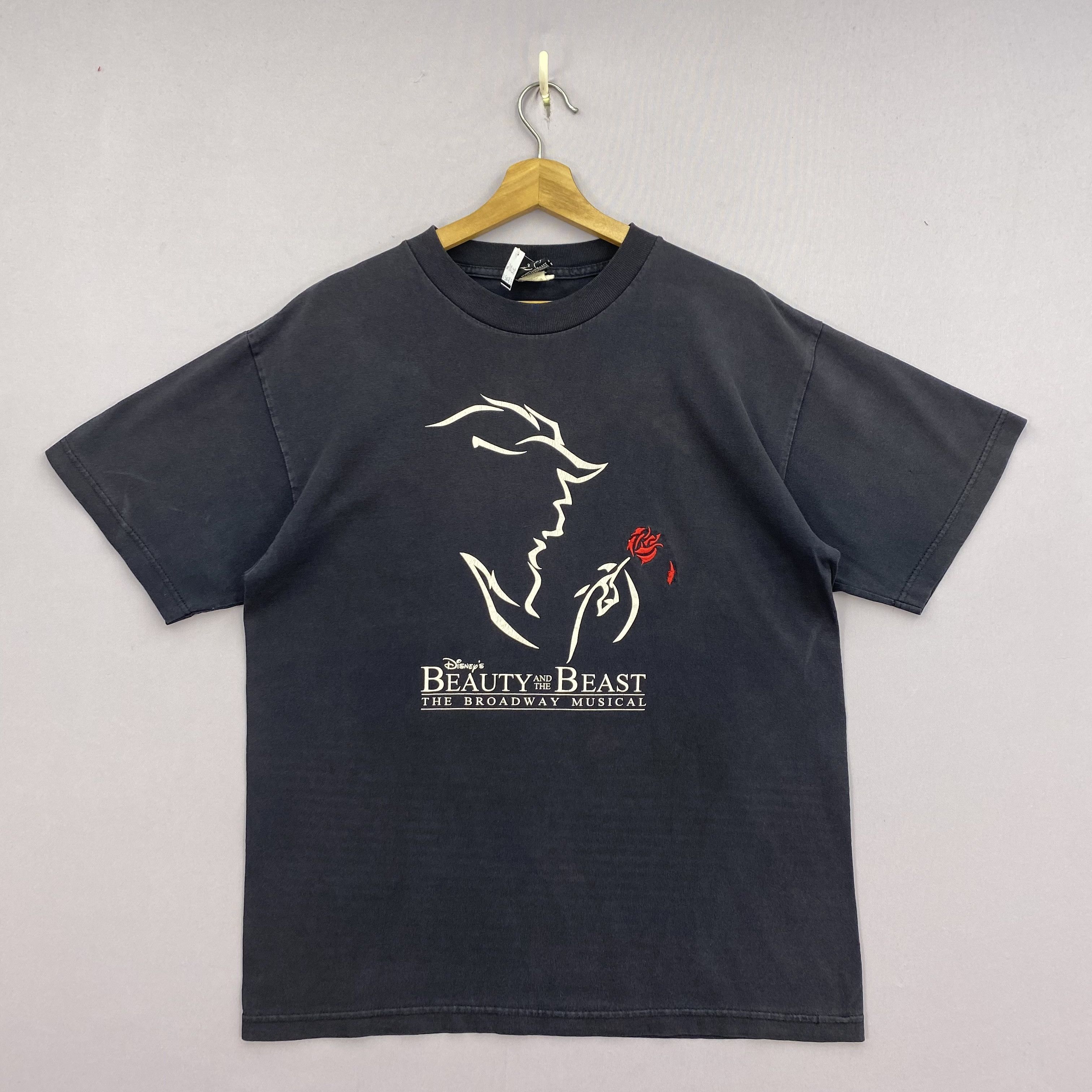 Vintage Vintage 90s Beauty and the Beast T-Shirt Disney Movie Tee Size US L / EU 52-54 / 3 - 1 Thumbnail