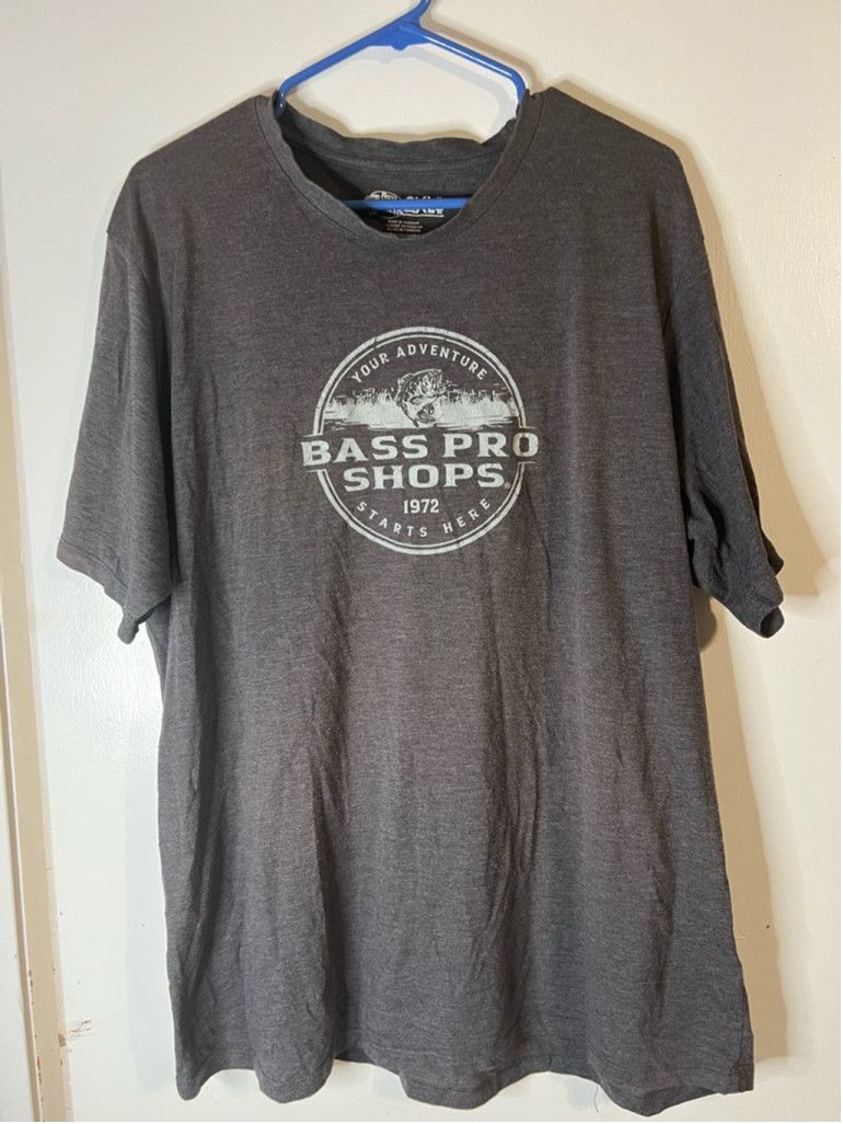 Bass Pro Shops Men's Bass Pro Shops Gray Graphic T-Shirt Size 2XL Size US XXL / EU 58 / 5 - 4 Thumbnail