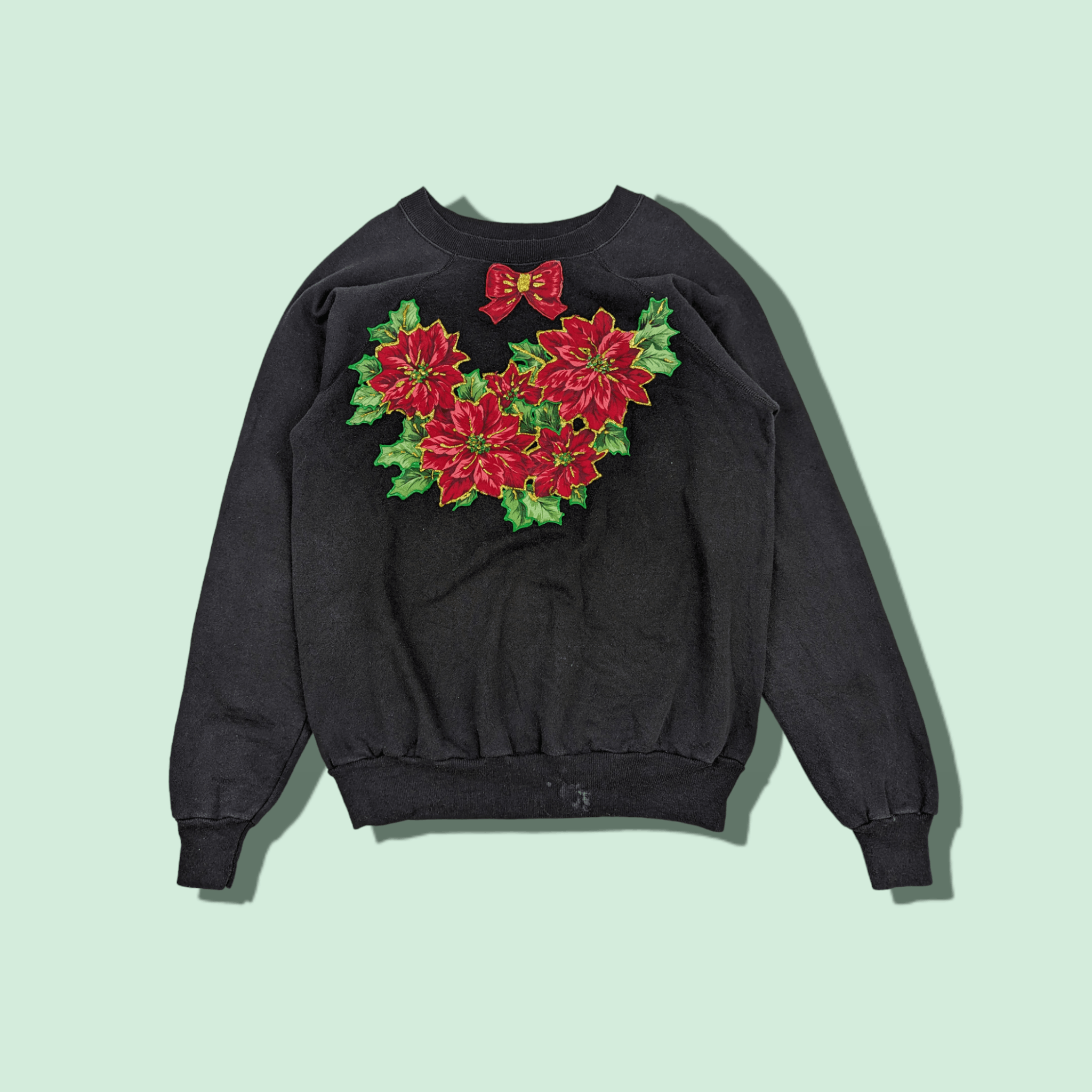 Vintage Vintage 90's PANHILL Flower Embroidery Custom Sweatshirt Size US XL / EU 56 / 4 - 1 Thumbnail
