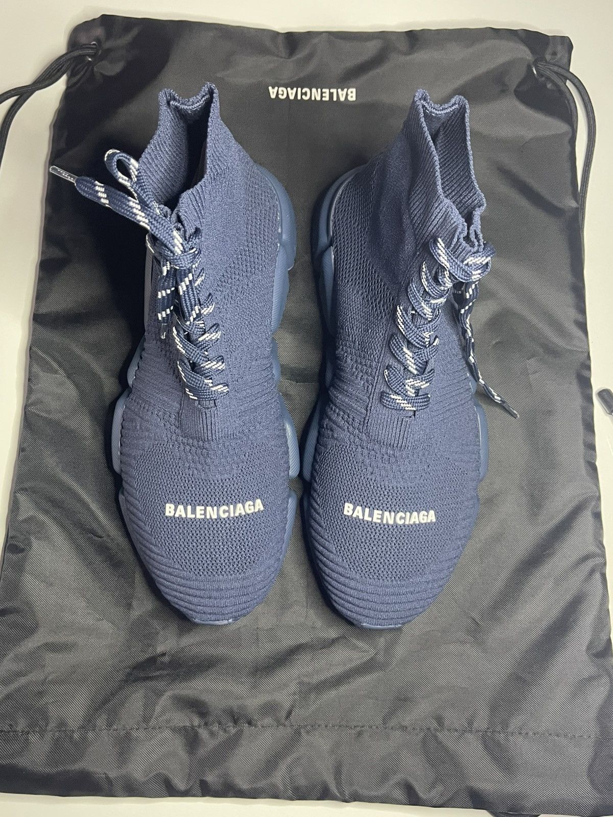 Balenciaga Balenciaga Speed 2.0 Lace-Up Blue Size 40 New Box & Dustbag Size US 7 / EU 40 - 7 Thumbnail