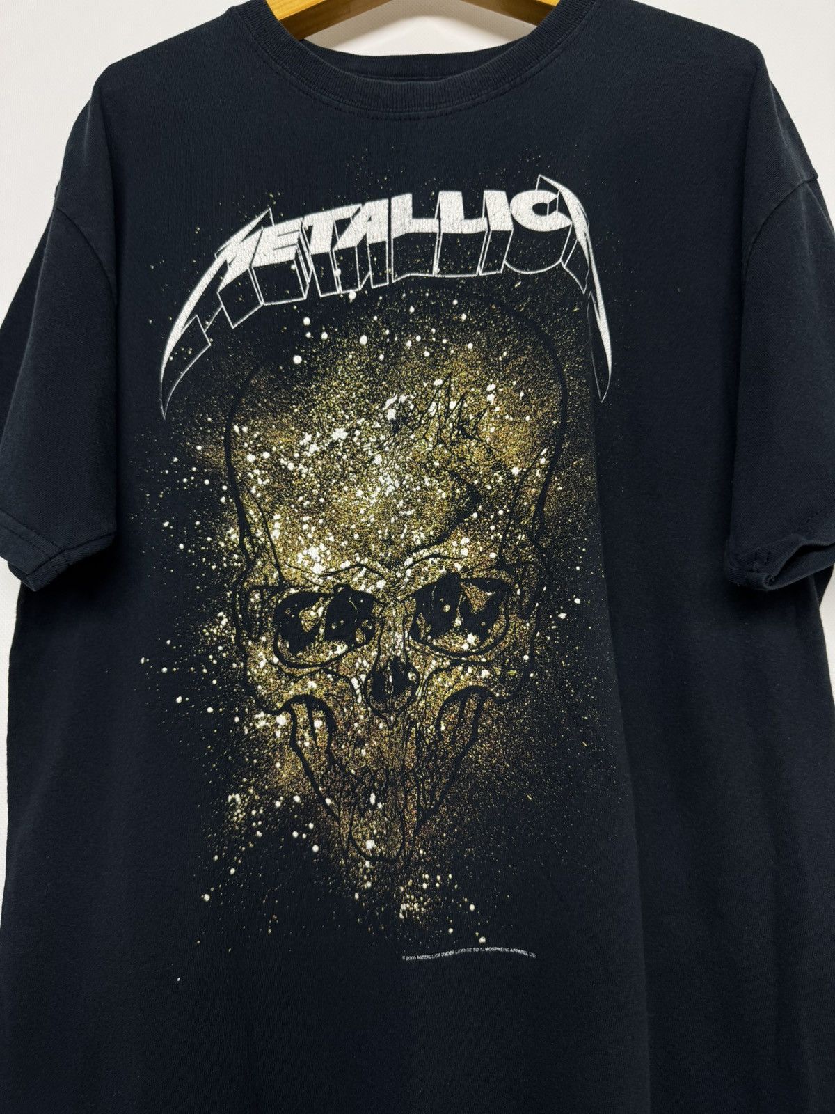 Gildan Vintage 2008 Metallica Skull Rock Band Black Tee Size US M / EU 48-50 / 2 - 2 Thumbnail