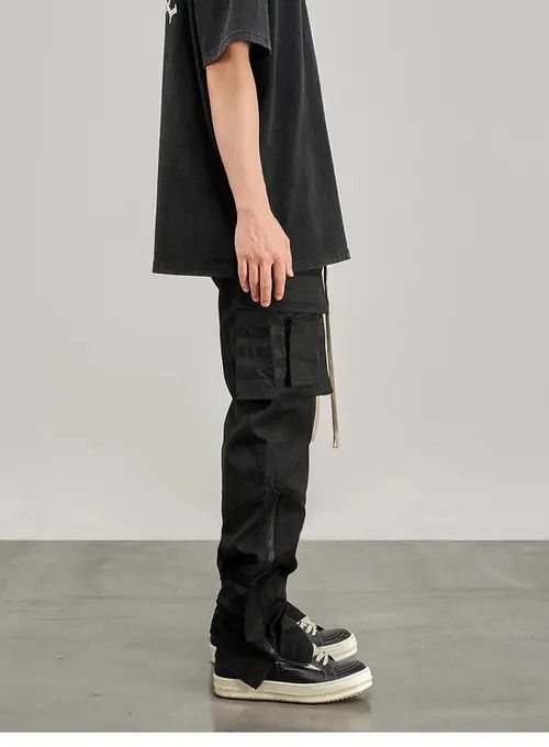 Designer × Japanese Brand × Vintage Utility tactical flared cargo pants y2k Size US 32 / EU 48 - 4 Thumbnail