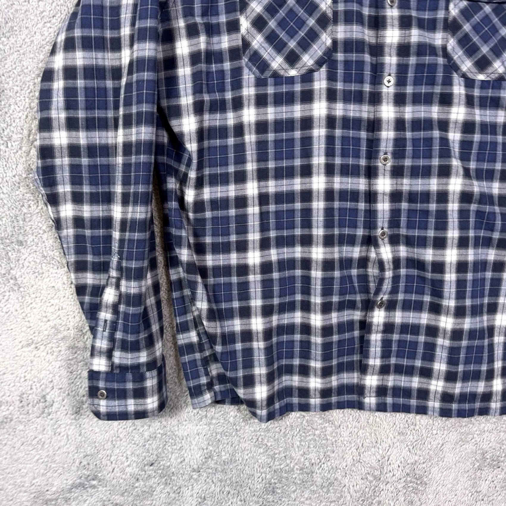 Vintage Kuhl Dillingr Flannel Shirt Men’s 2XL XXL Plaid Long Sleeve Outdoor Hike Blue Size US XXL / EU 58 / 5 - 2 Thumbnail