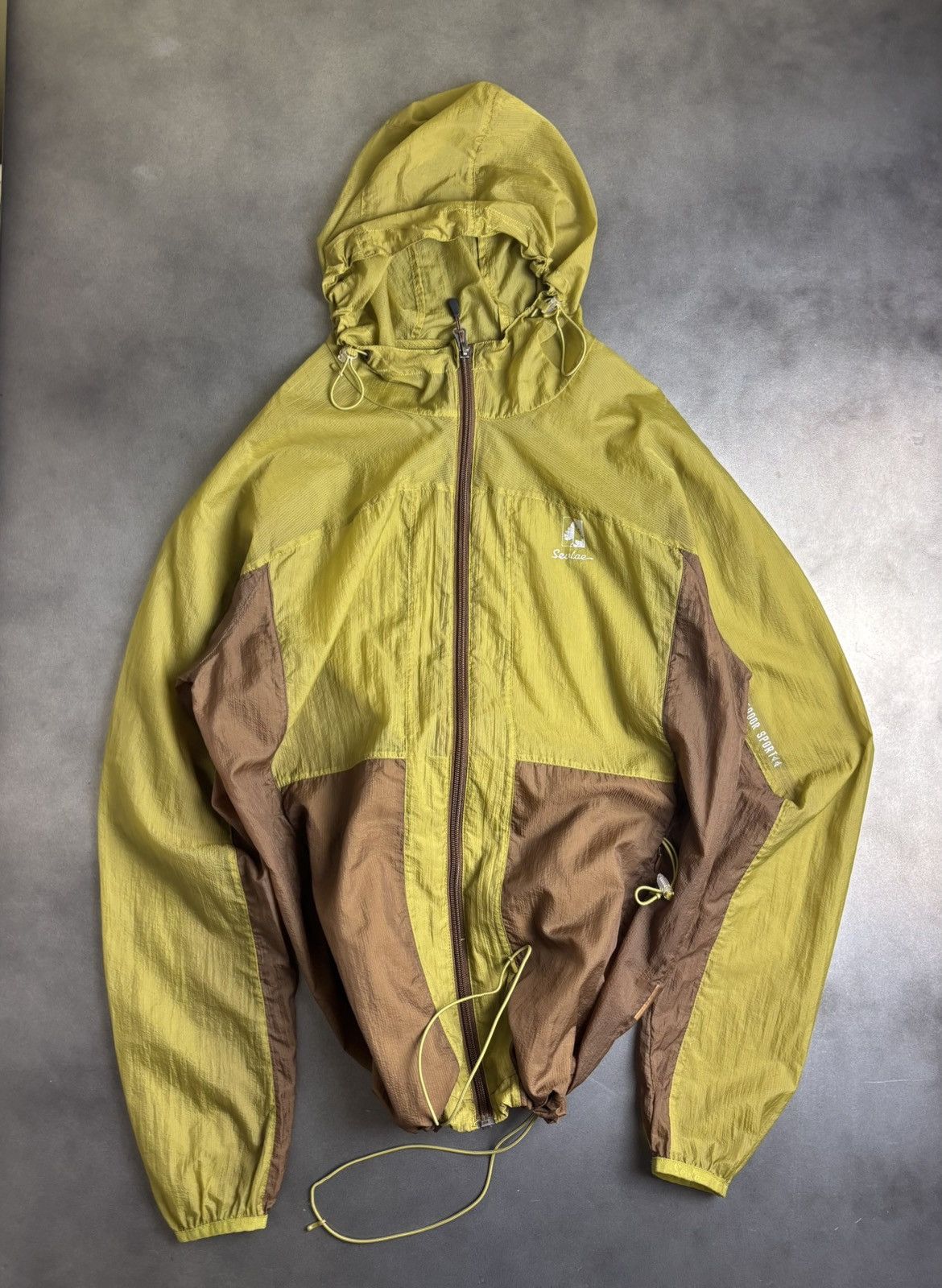 Japanese Brand × Oakley × Salomon Selvae China Mesh Shell Jacket Ultralight Packable Sheer Size US S / EU 44-46 / 1 - 4 Thumbnail