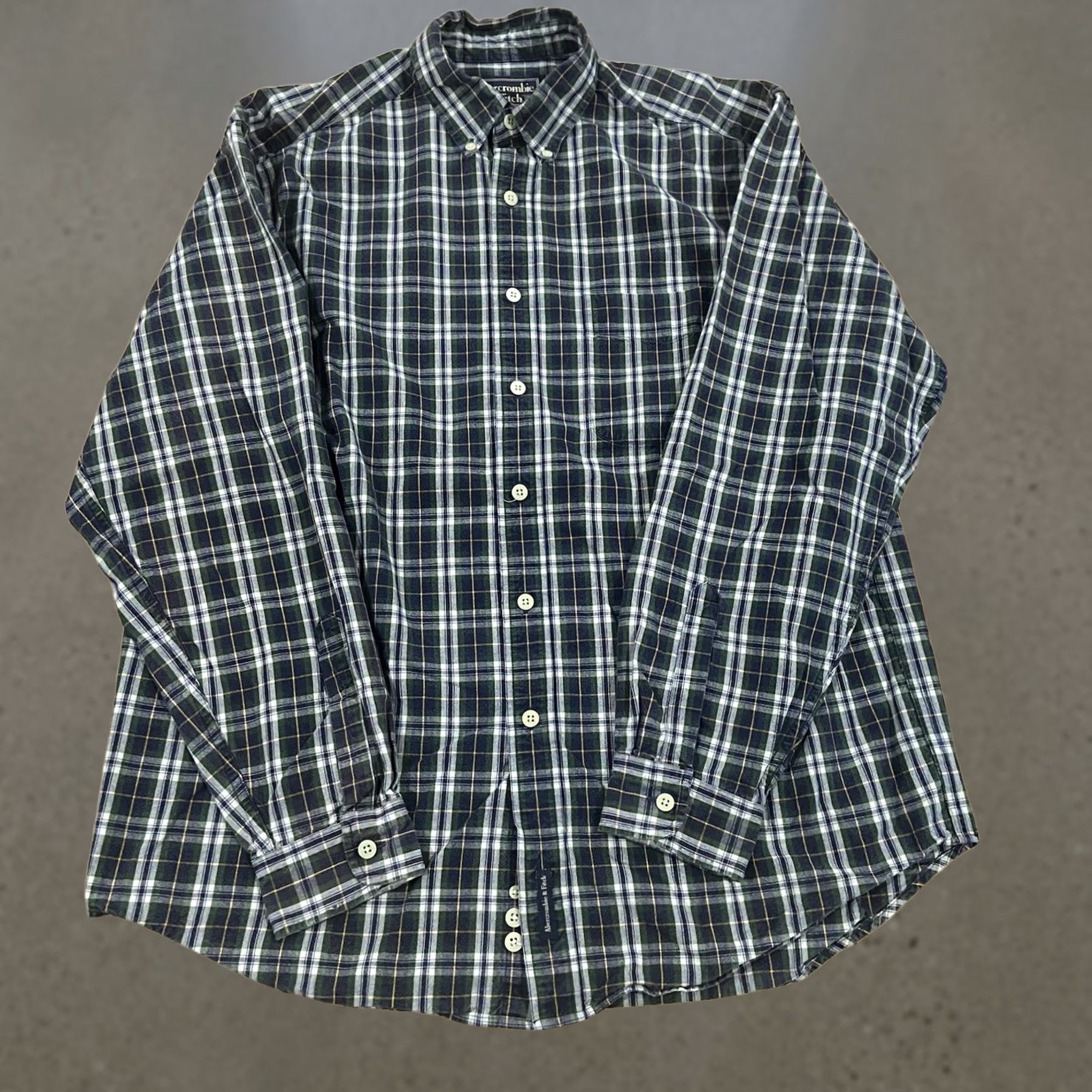 Abercrombie & Fitch VINTAGE Abercrombie & Fitch Shirt Mens M Plaid Oversized Button Up Long Sleeve Size US M / EU 48-50 / 2 - 1 Thumbnail