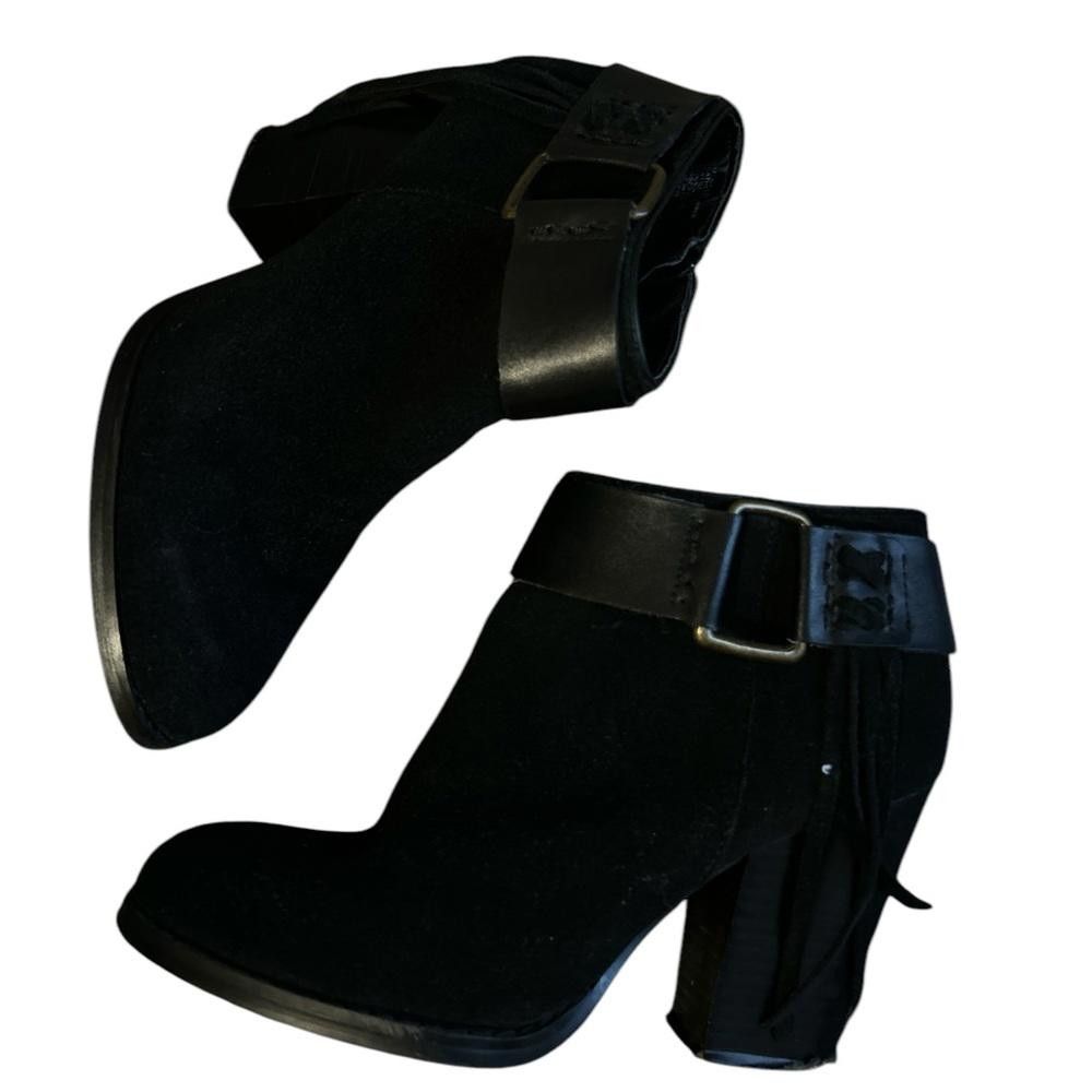 Designer Kensi ankle length buckle high heel boots Size US 5.5 / IT 35.5 - 3 Thumbnail