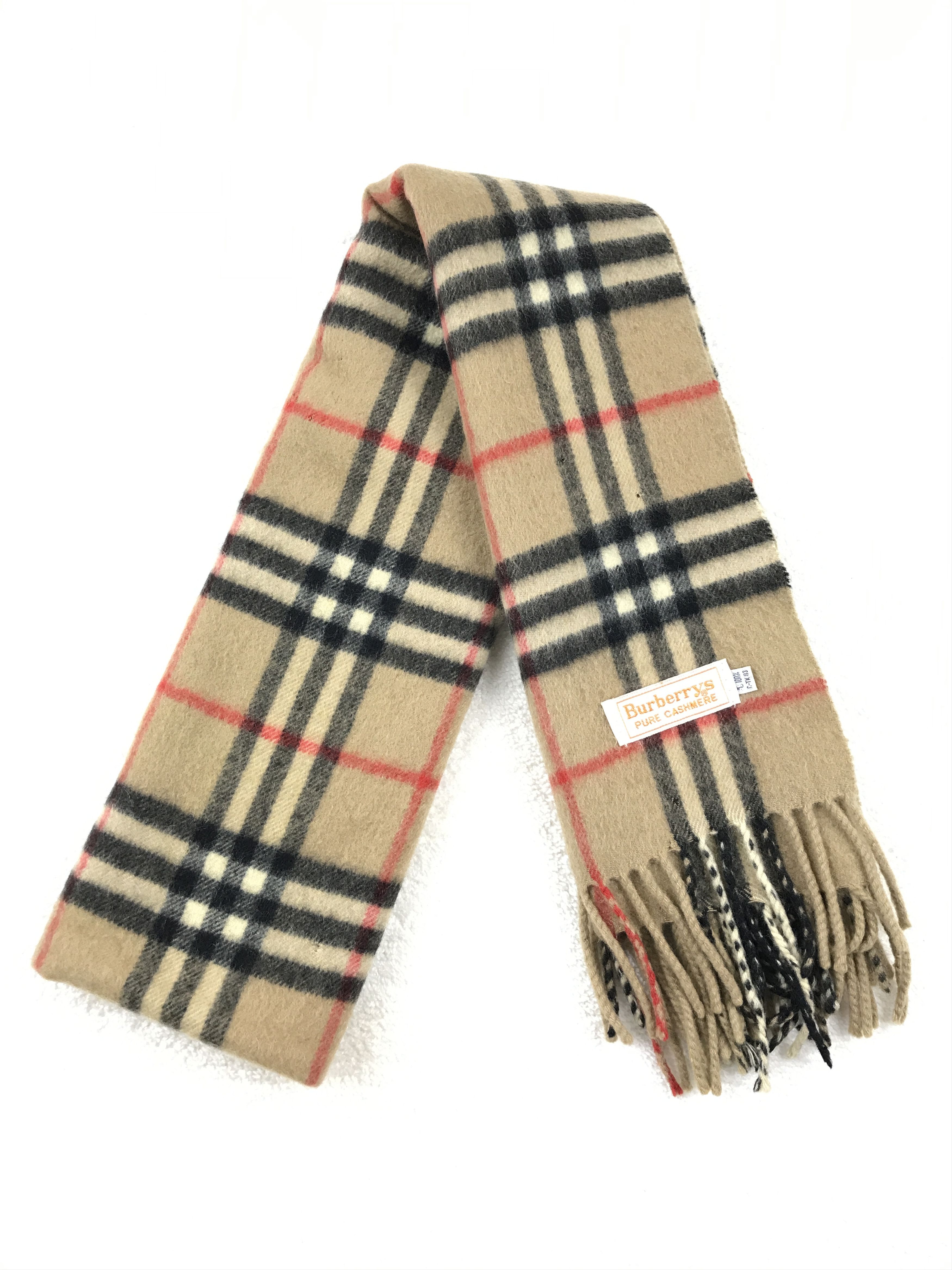 Burberry × Vintage Vintage Burberry Scarf Muffler Wool Cashmere Novacheck Size ONE SIZE - 5 Thumbnail