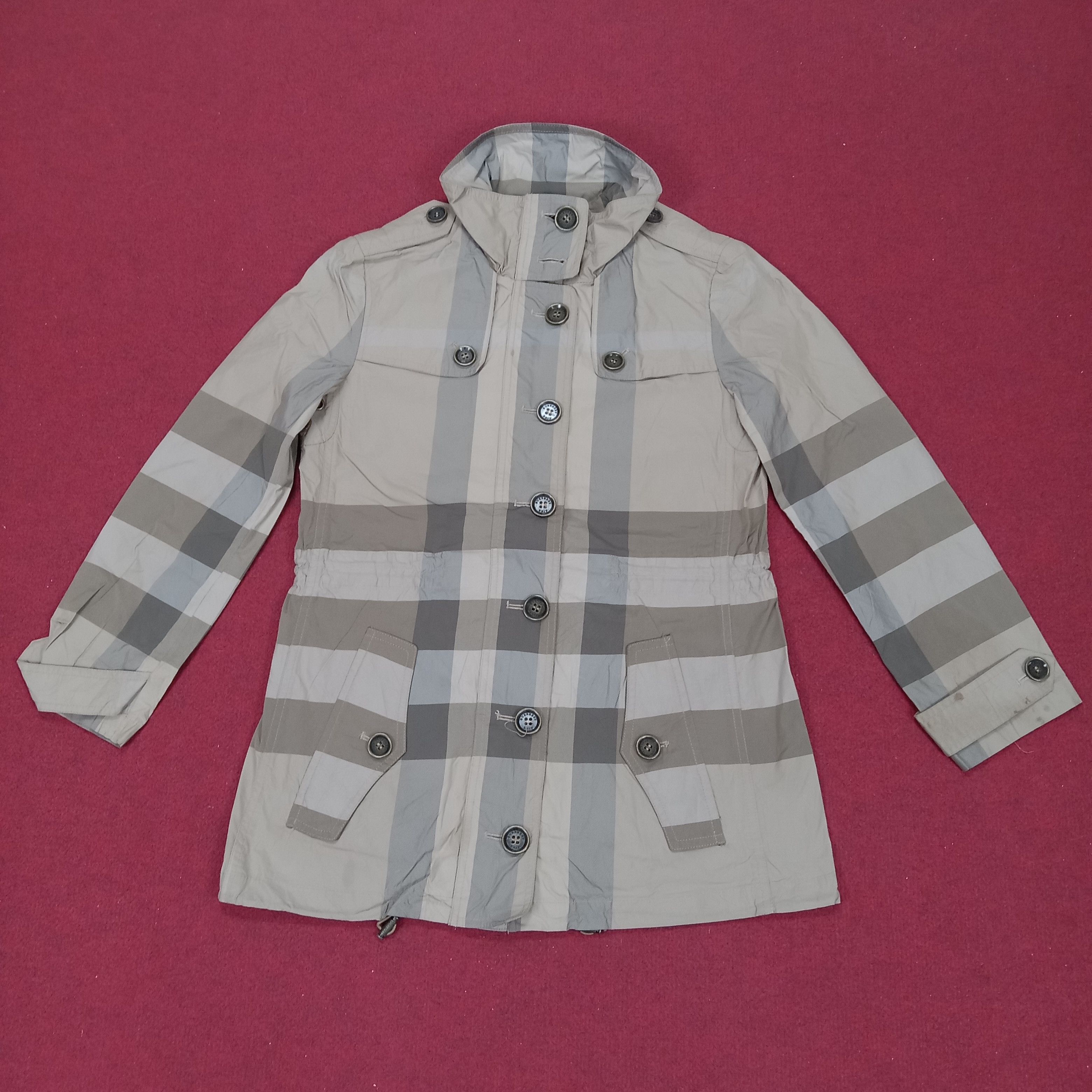Burberry × Vintage Burberry Brit Fashion Style Parka Jacket Size US XS / EU 42 / 0 - 1 Thumbnail