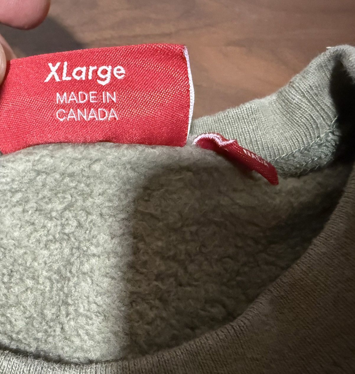 Supreme Supreme Shattered Logo Crewneck Sweatshirt Light Olive Sz XL Size US XL / EU 56 / 4 - 4 Thumbnail
