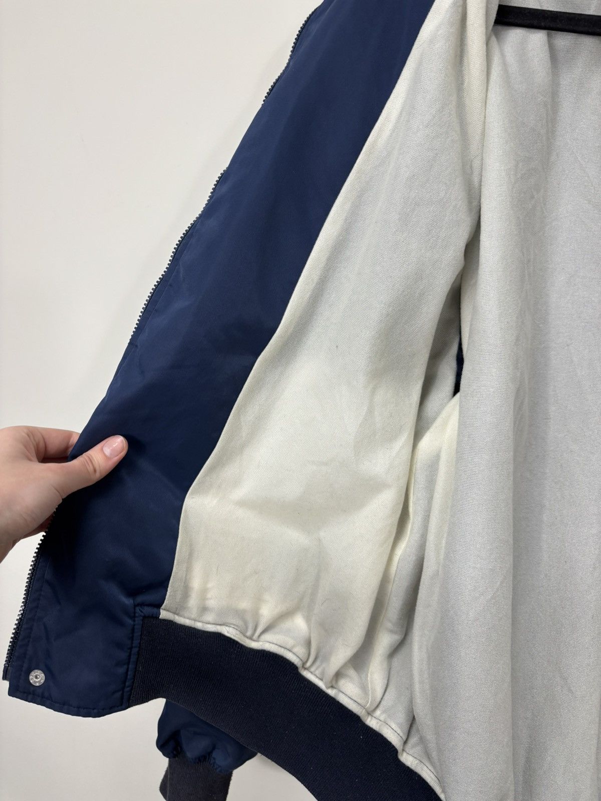 Japanese Brand Vintage Japanese 1990s Big Farm Logo Rare Blue Bomber Jacket Size US L / EU 52-54 / 3 - 16 Thumbnail
