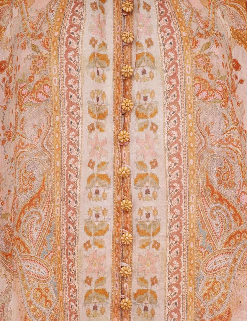 Zimmermann oc11z1025 Acacia Billow Blouse in Multicolor Size L / US 10 / IT 46 - 6 Thumbnail
