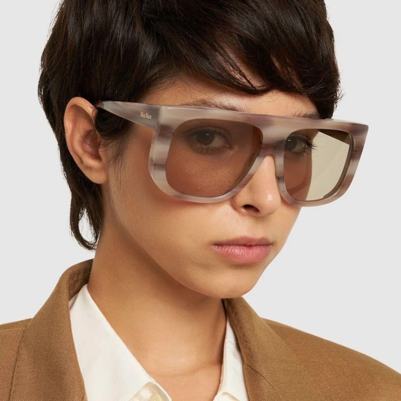 Max Mara New! MaxMara Brown Sunglasses, MM0073 20E, New, Authentic Size ONE SIZE - 1 Thumbnail