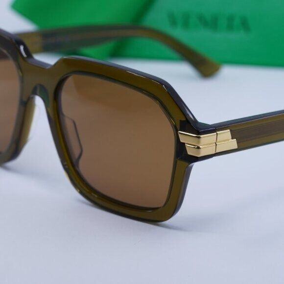 Bottega Veneta 🕶️ New Bottega Veneta BV1123S 004 Green/Brown Sunglasses Size ONE SIZE - 4 Thumbnail