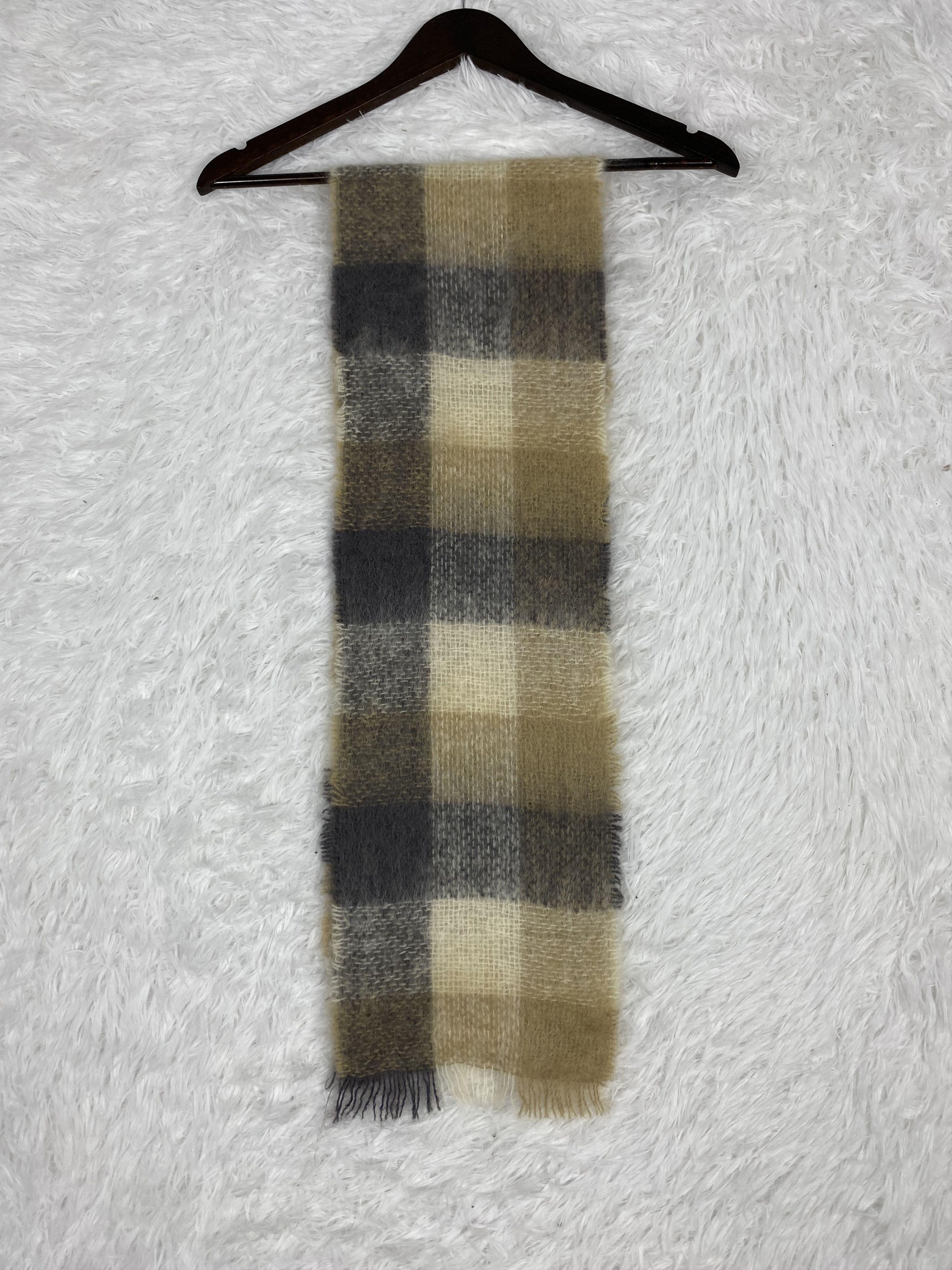 Japanese Brand Vintage Mohair Scarf / Muffler Neckwear PM0081 Size ONE SIZE - 7 Thumbnail