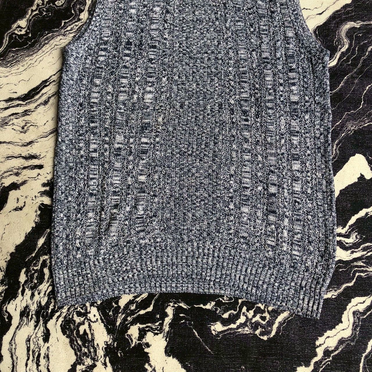 Kangol Vintage 90s Kangol Knit Vest Grey Textured Sleeveless Size US M / EU 48-50 / 2 - 4 Thumbnail
