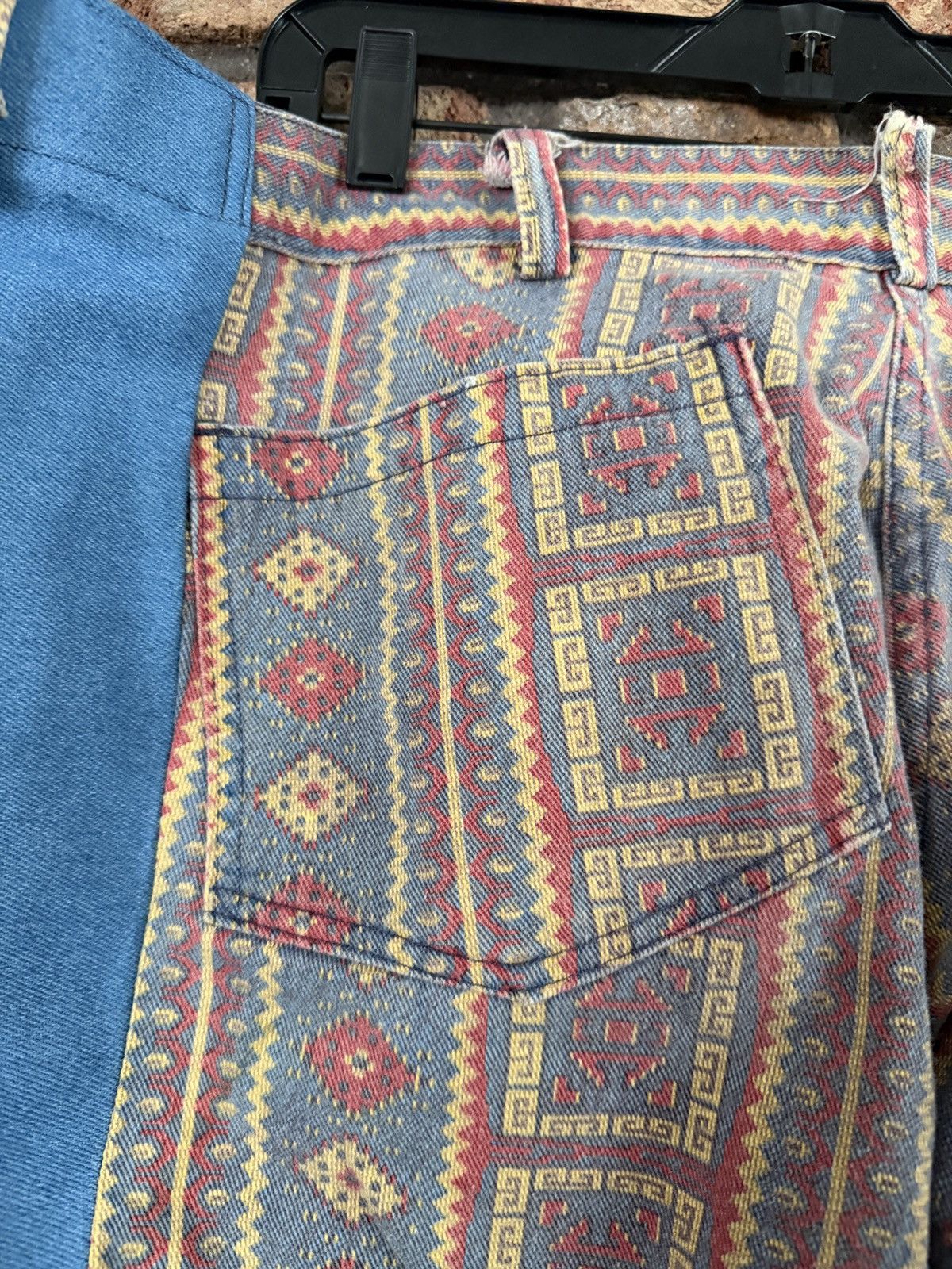 Other 🌵 Seafarer Intuit Aztec Print Colorblock Flare Pants Size 38" / US 16 / IT 52 - 6 Thumbnail