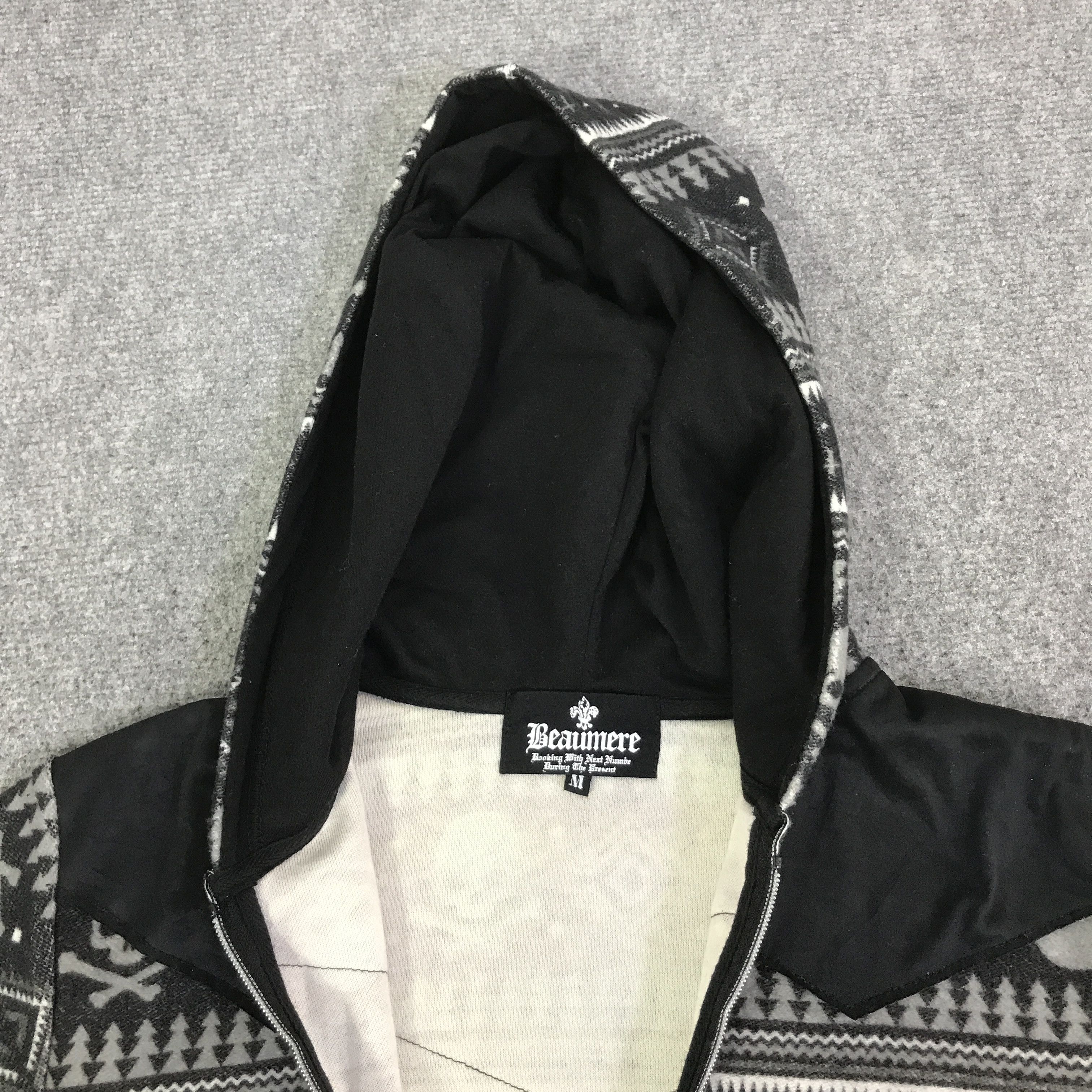 Beaumere Y2k Beaumere Skull design Hoodie jacket K103B6 Size US L / EU 52-54 / 3 - 7 Thumbnail