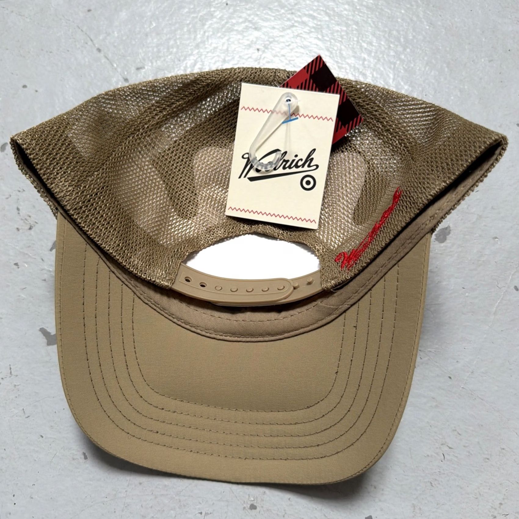 Vintage Woolrich x Target Patch Ranger Camp Scout Fishing Baseball Trucker Cap Hat NWT Beige Unisex Adults One Size Size ONE SIZE - 2 Thumbnail