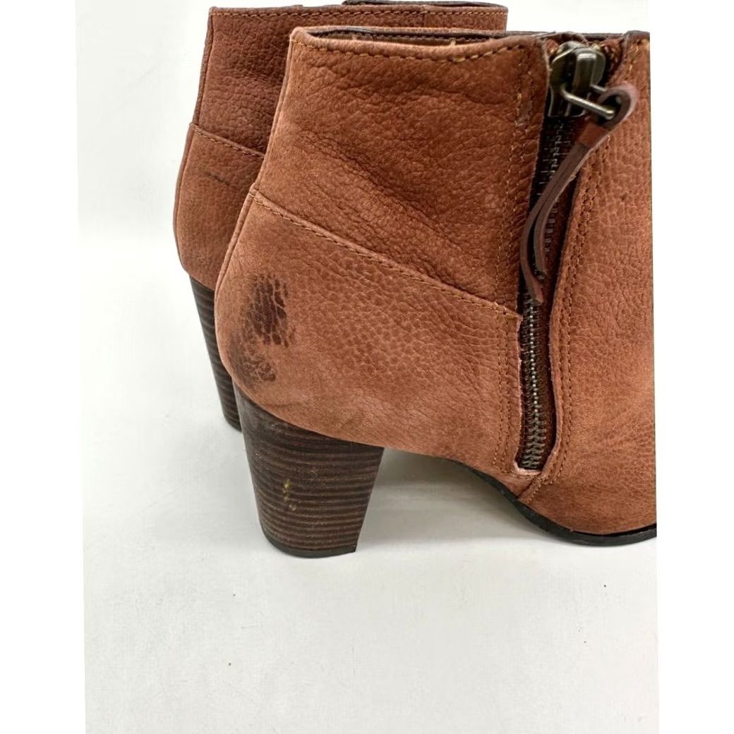 Cole Haan Cole Haan Davenport Boots Womens 6B Brown Leather Ankle Side Zip Heeled Ladies Shoes Boots Women Brown Leather Ankle Heel Boots 6B Size US 6 / IT 36 - 7 Thumbnail