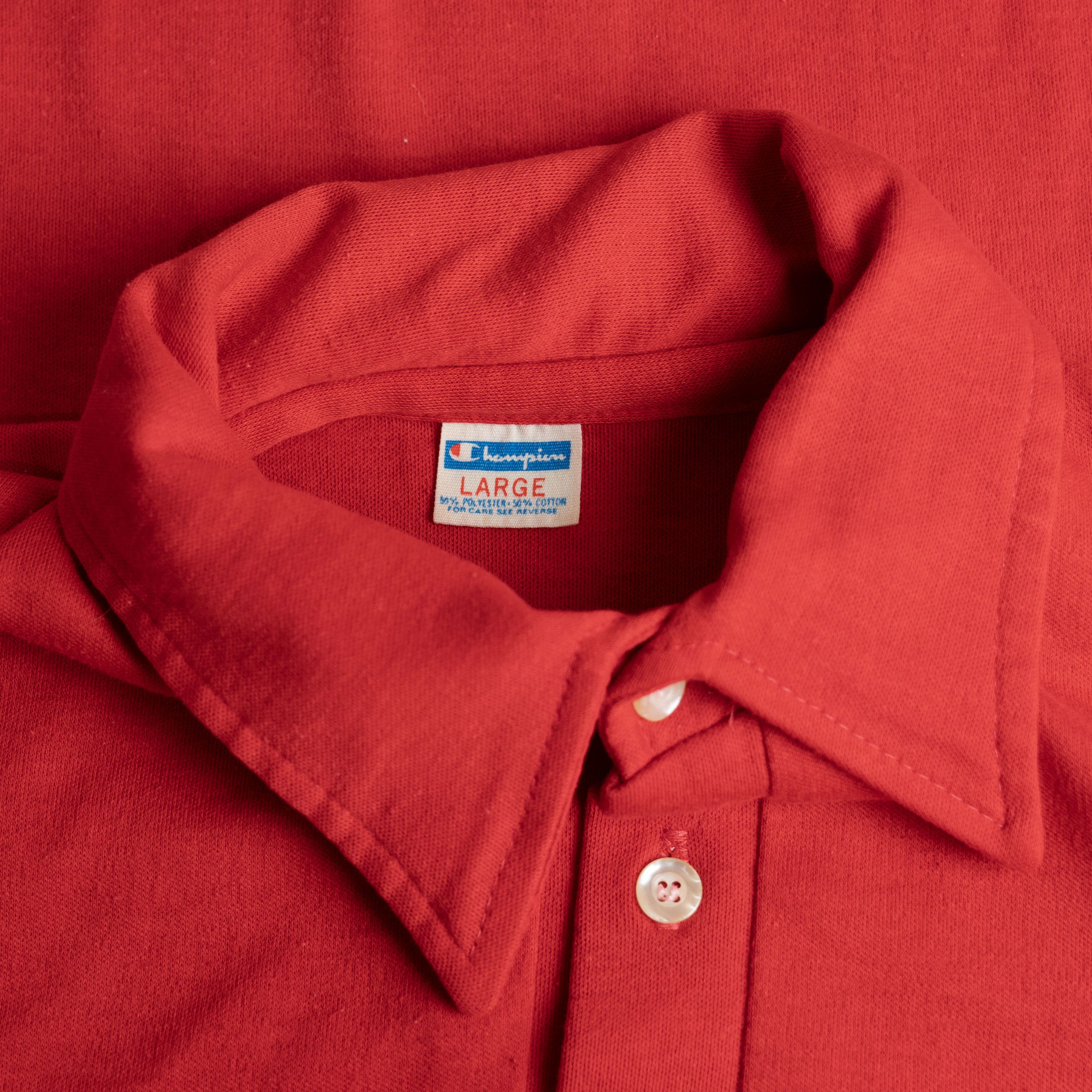 Champion Vintage 1970's Champion Rutgers University Polo Tee Shirt Size US L / EU 52-54 / 3 - 3 Thumbnail