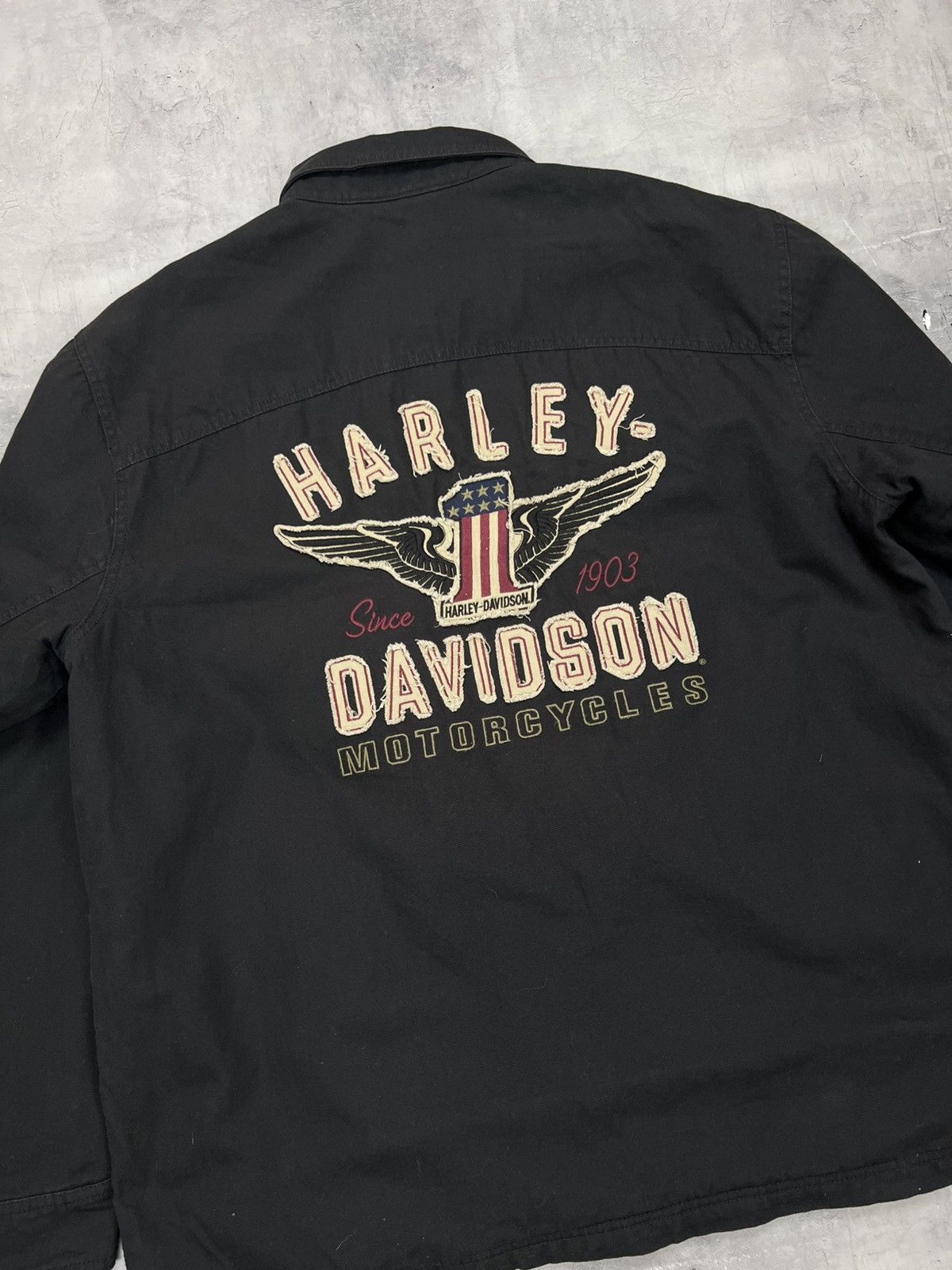 Harley Davidson HARLEY-DAVIDSON Denim Jacket Embroidery Men's Size 2 Xl Size US XXL / EU 58 / 5 - 12 Thumbnail