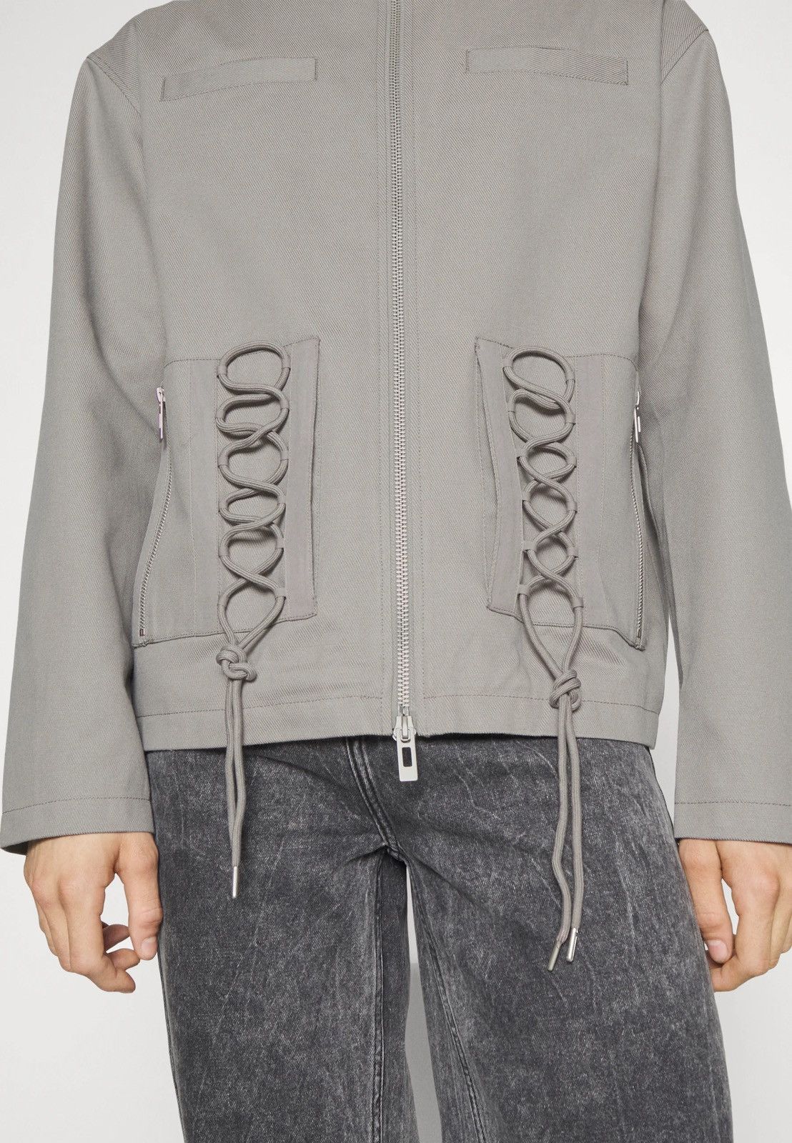 Han Kjobenhavn !DS! FW22 Han Kjobenhavn Cotton Cargo Grey Laced Jacket Size US M / EU 48-50 / 2 - 9 Thumbnail
