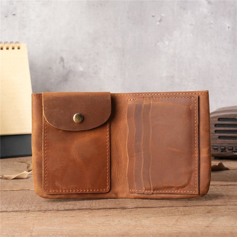 Japanese Brand × Leather Leather Wallet with Coins Pocket Size ONE SIZE - 3 Thumbnail