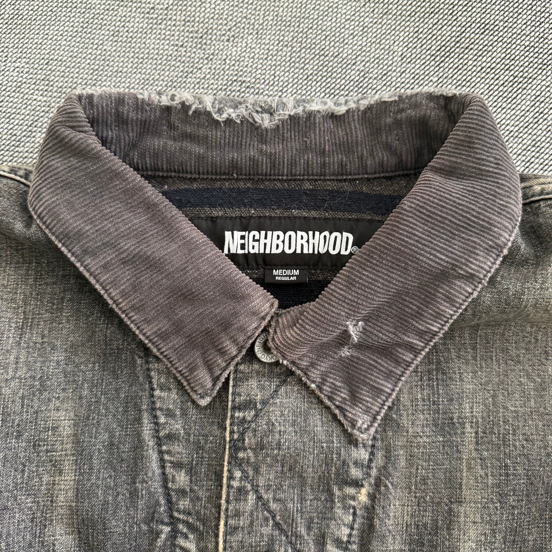 Neighborhood NBHD 23AW Savage Distressed Denim Jacket Black M Size US M / EU 48-50 / 2 - 4 Thumbnail