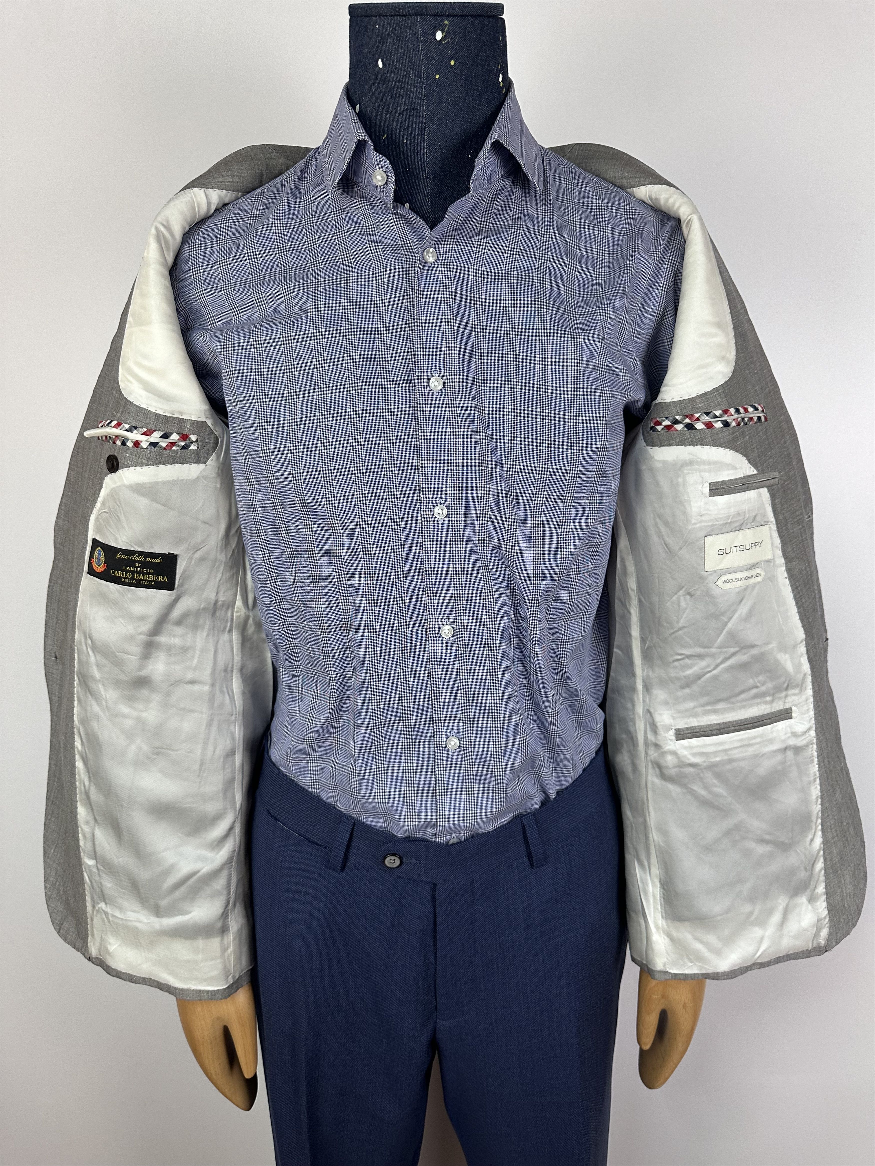 Suitsupply SUITSUPPLY Sienna authentic blazer Jacket Size 102 gray Size 44L - 7 Thumbnail