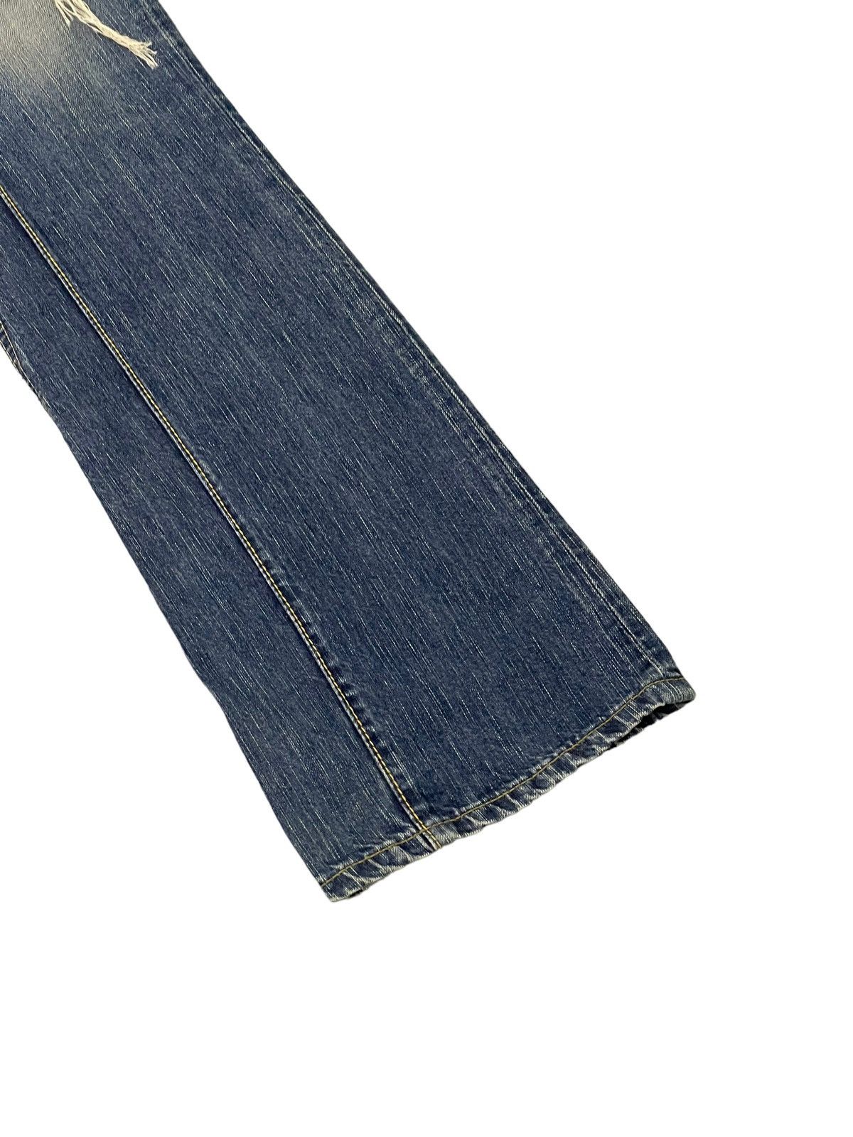 Edwin Flare Jeans Edwin Japan Faded Distress Boot Cut 8🟦1 Size US 29 - 4 Thumbnail
