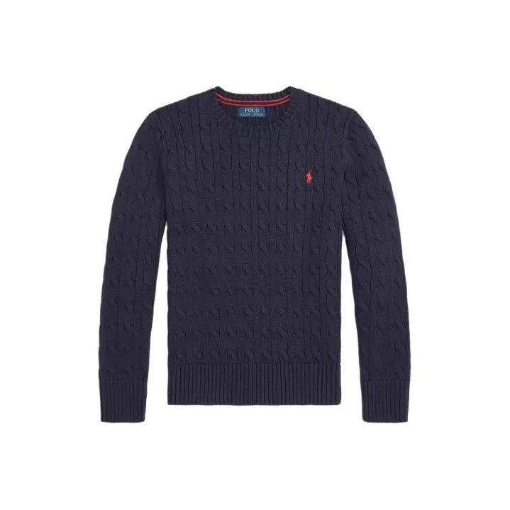 Polo Ralph Lauren Polo Ralph Lauren Pony Logo Cable Knit Crewneck Sweater Size US M / EU 48-50 / 2 - 1 Thumbnail