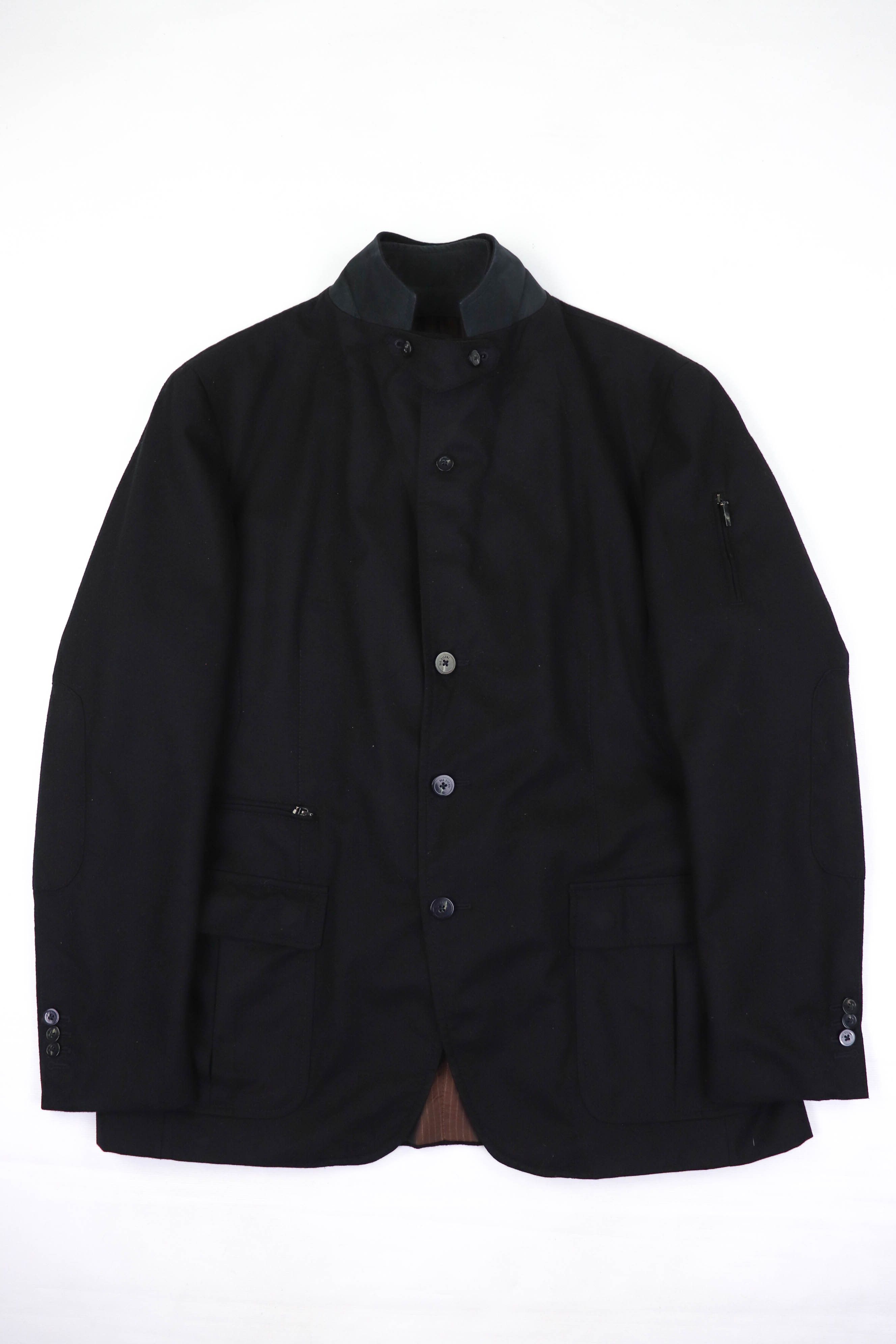 Pal Zileri PAL ZILERI Concept Black Wool Sport Coat Blazer Jacket Size 48R - 3 Thumbnail