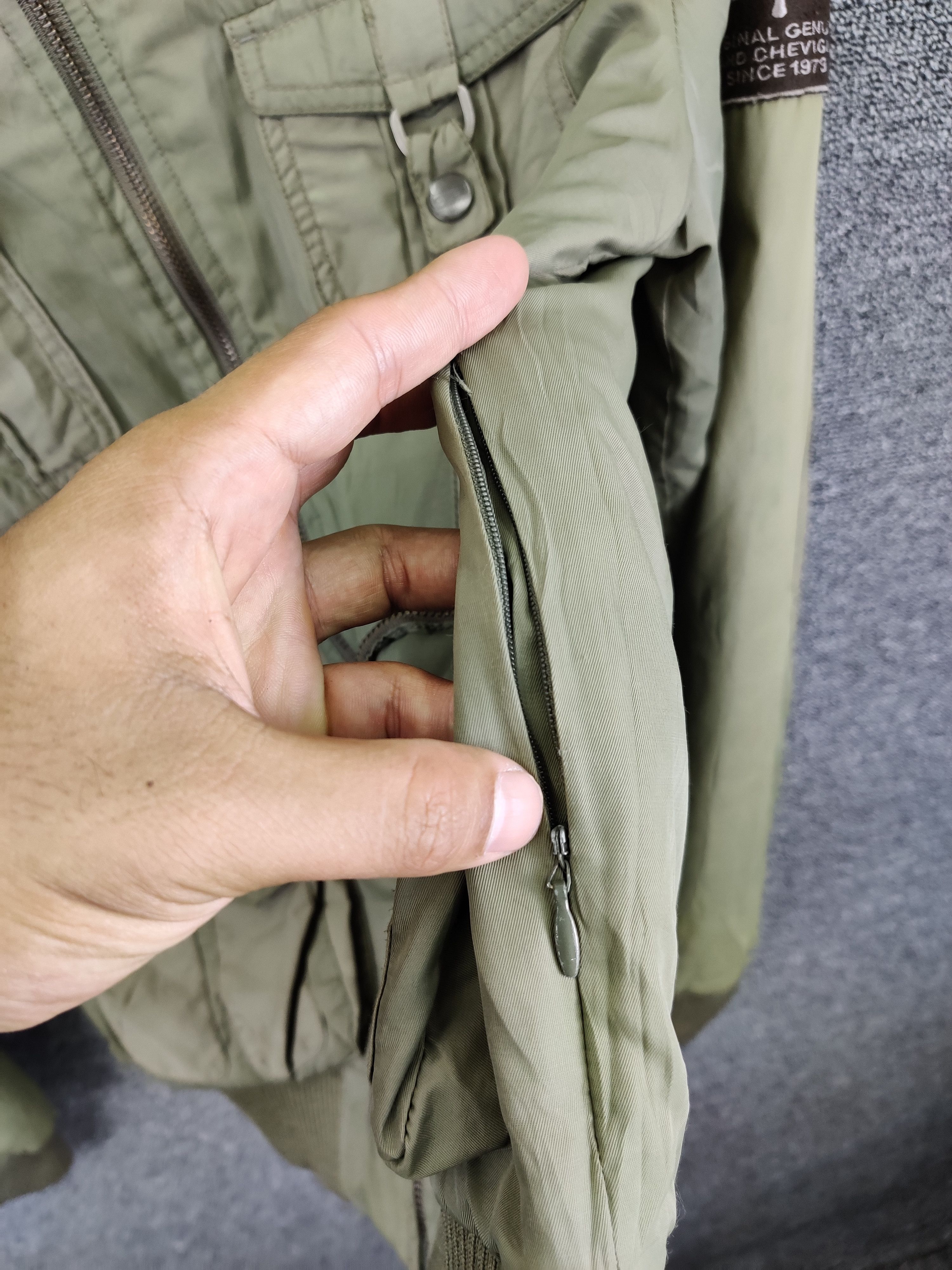 Chevignon Vintage 90s Chevignon Parachute Military Bomber Jacket Size US M / EU 48-50 / 2 - 12 Thumbnail