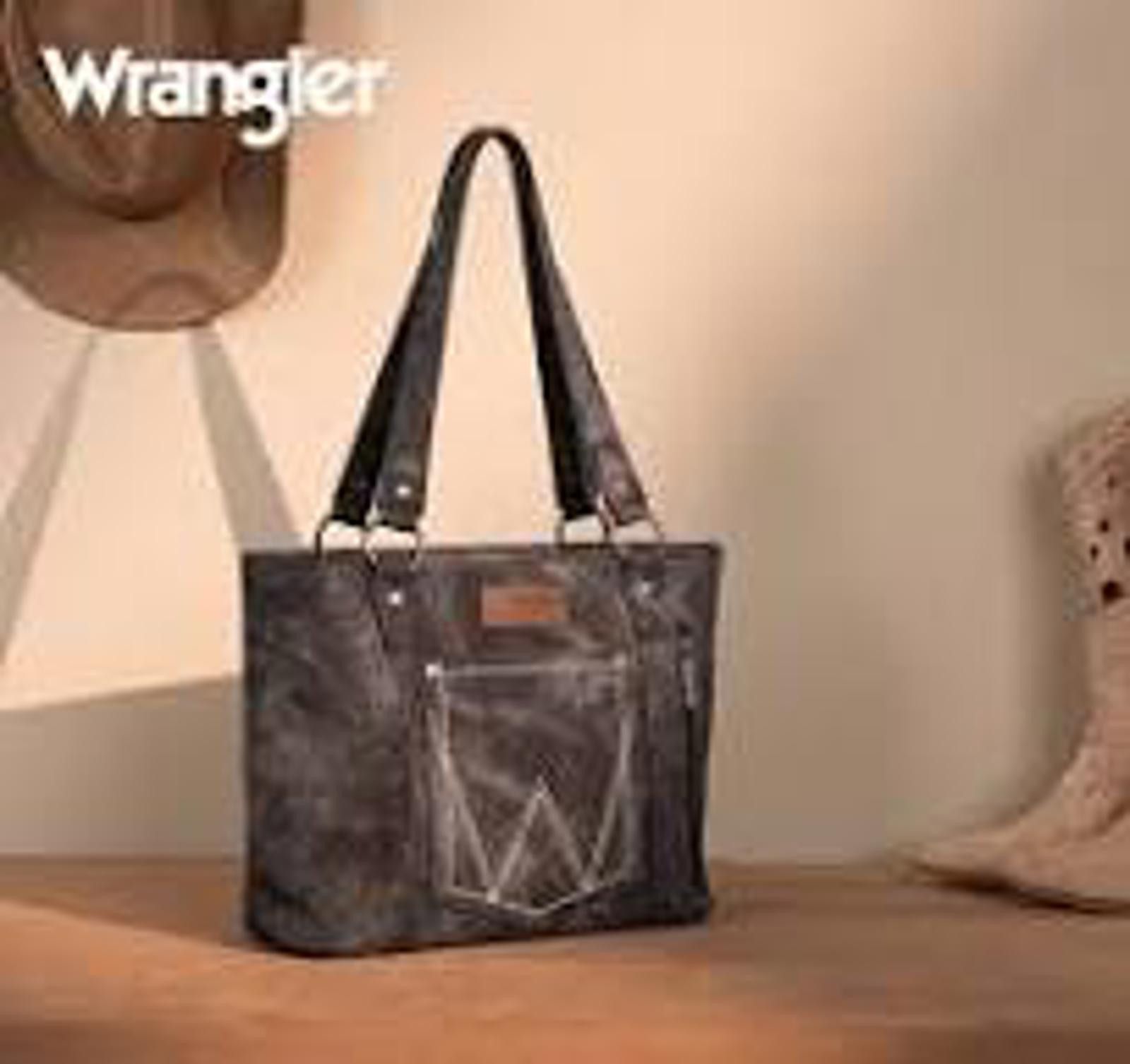 Wrangler Stylish Wrangler Tote Bag - Black Size ONE SIZE - 1 Thumbnail