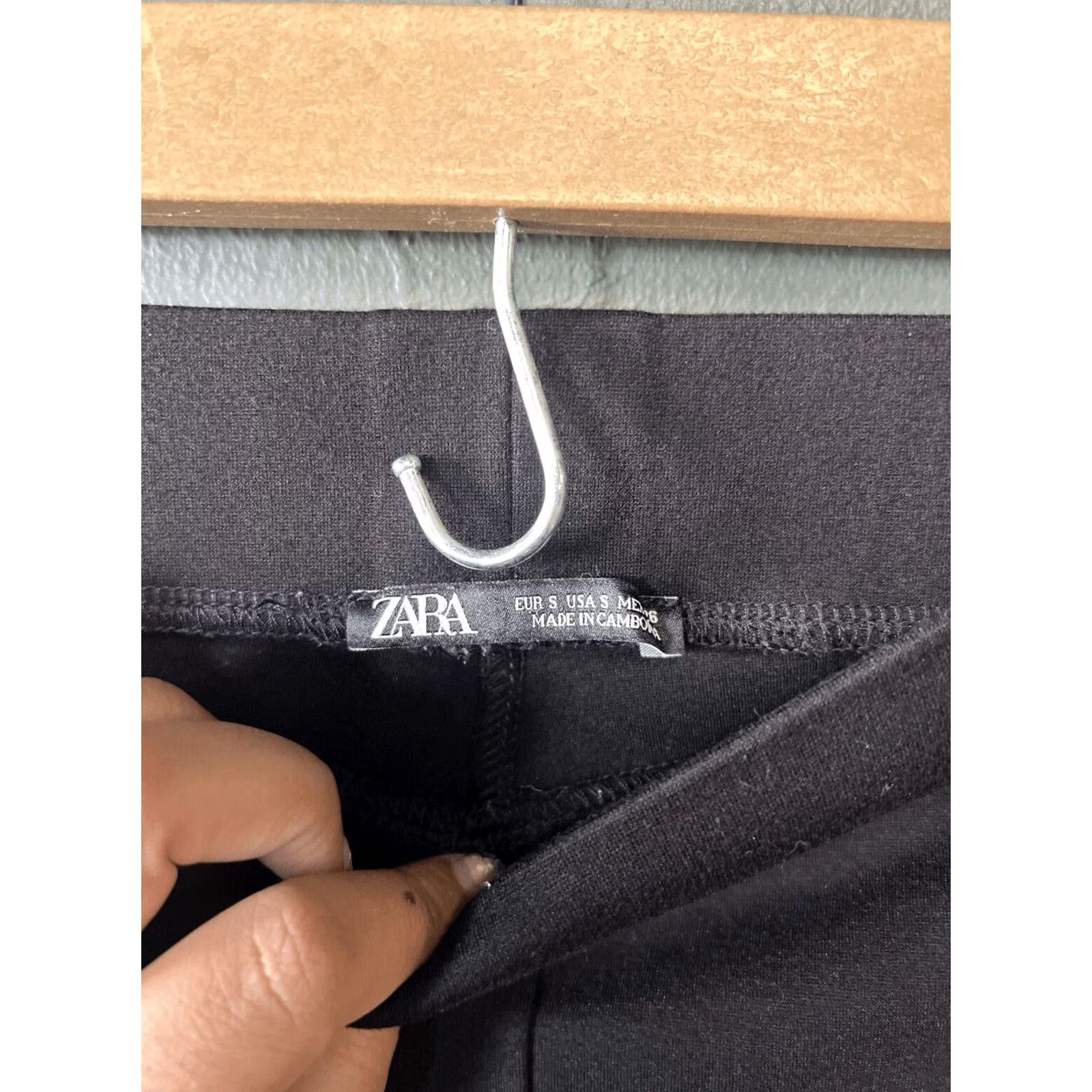 Zara Zara Womens Biker Shorts Black S Small Embellished Colorful Womens, Black, Biker, Zara, S Size 28" / US 6 / IT 42 - 2 Thumbnail