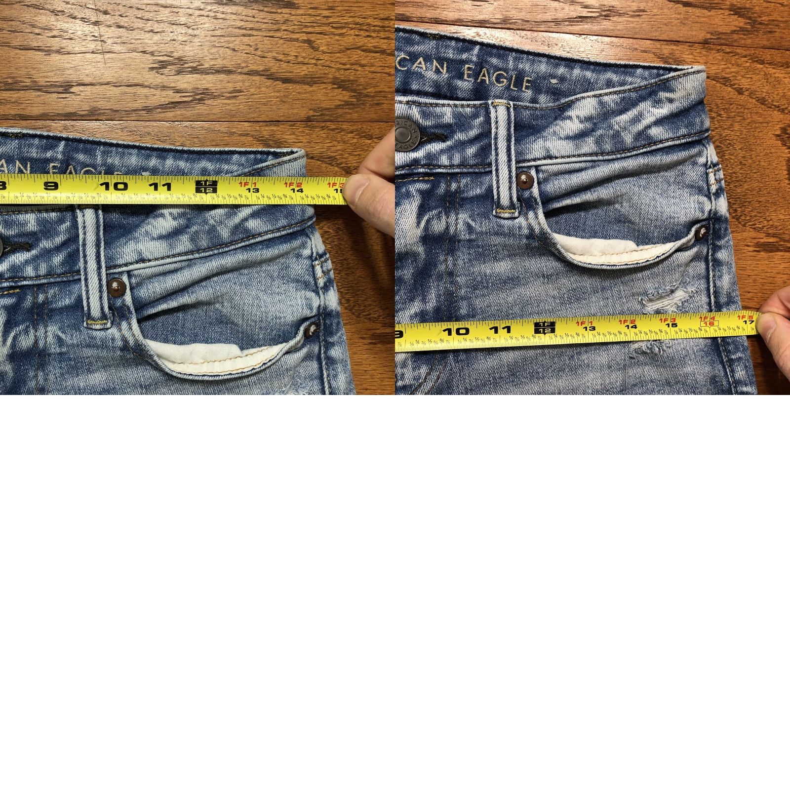 American Eagle Outfitters American Eagle Outfitters Jeans Mens 28x30 Jeans Athletic Skinny Blue Denim Distressed Zipper 5-Pocket USA Cowboy Logo Casual Regular Mens Size US 28 / EU 44 - 9 Thumbnail