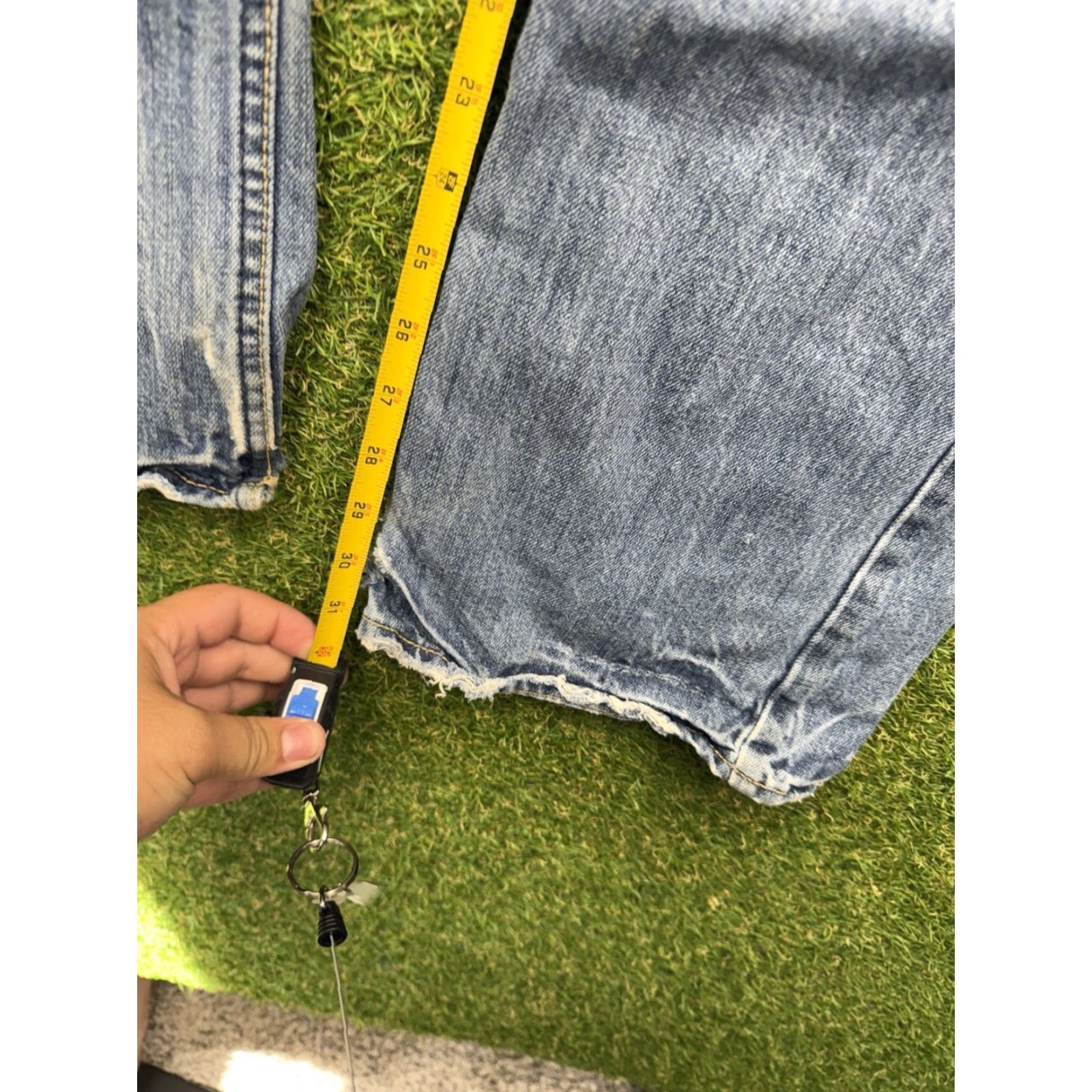 American Eagle Outfitters VINTAGE American Eagle Jeans Mens 33x32 Low Rise Boot Cut Light Wash Size US 33 - 4 Thumbnail