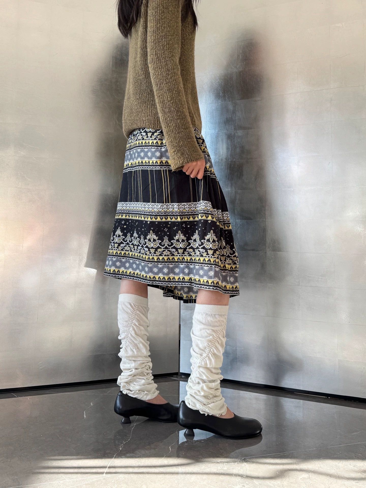Limi Feu Limi Feu Ethnic Pattern Pleated Skirt S Size 26" / US 2 / IT 38 - 7 Thumbnail