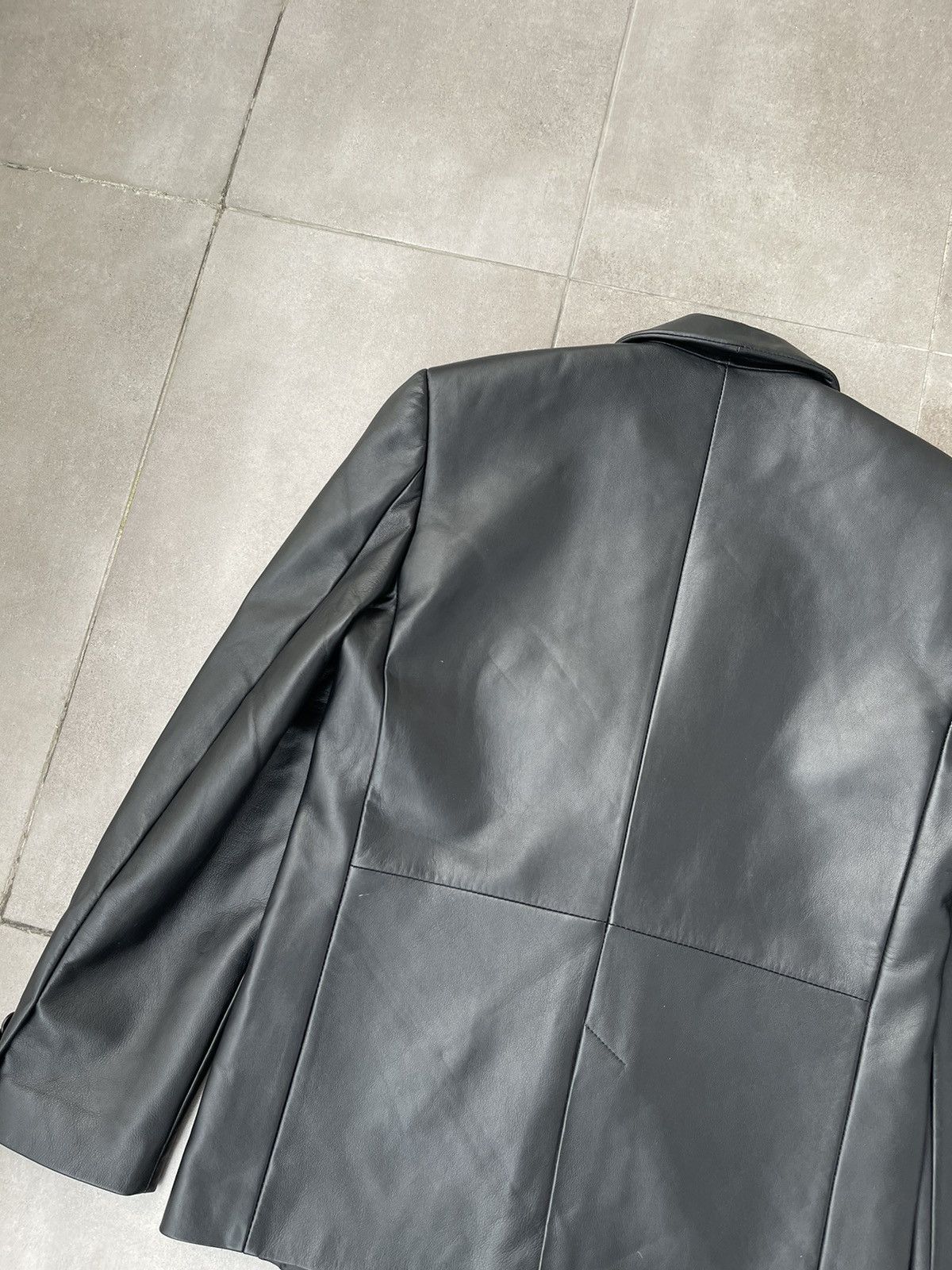 Han Kjobenhavn !DS! FW22 Han Kjobenhavn Black Leather Blazer Jacket Size US M / EU 48-50 / 2 - 17 Thumbnail