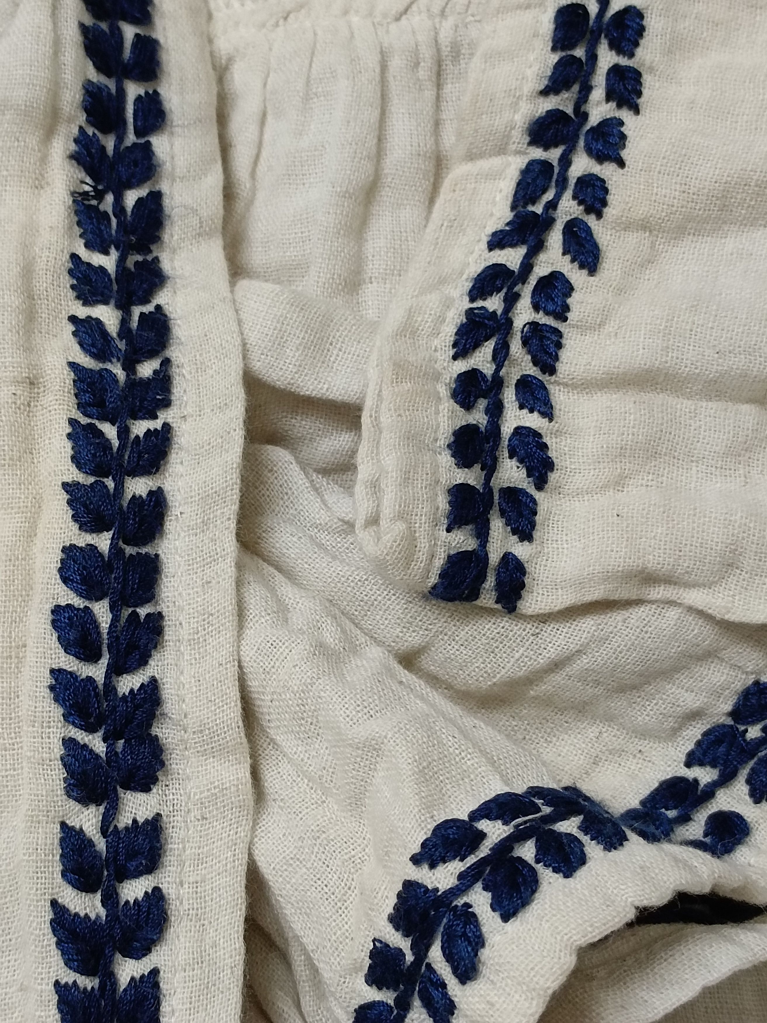 Handmade × Japanese Brand Gaijin Made Hand Embroidered Linen Kimono Robe Cardigan Size US L / EU 52-54 / 3 - 7 Thumbnail